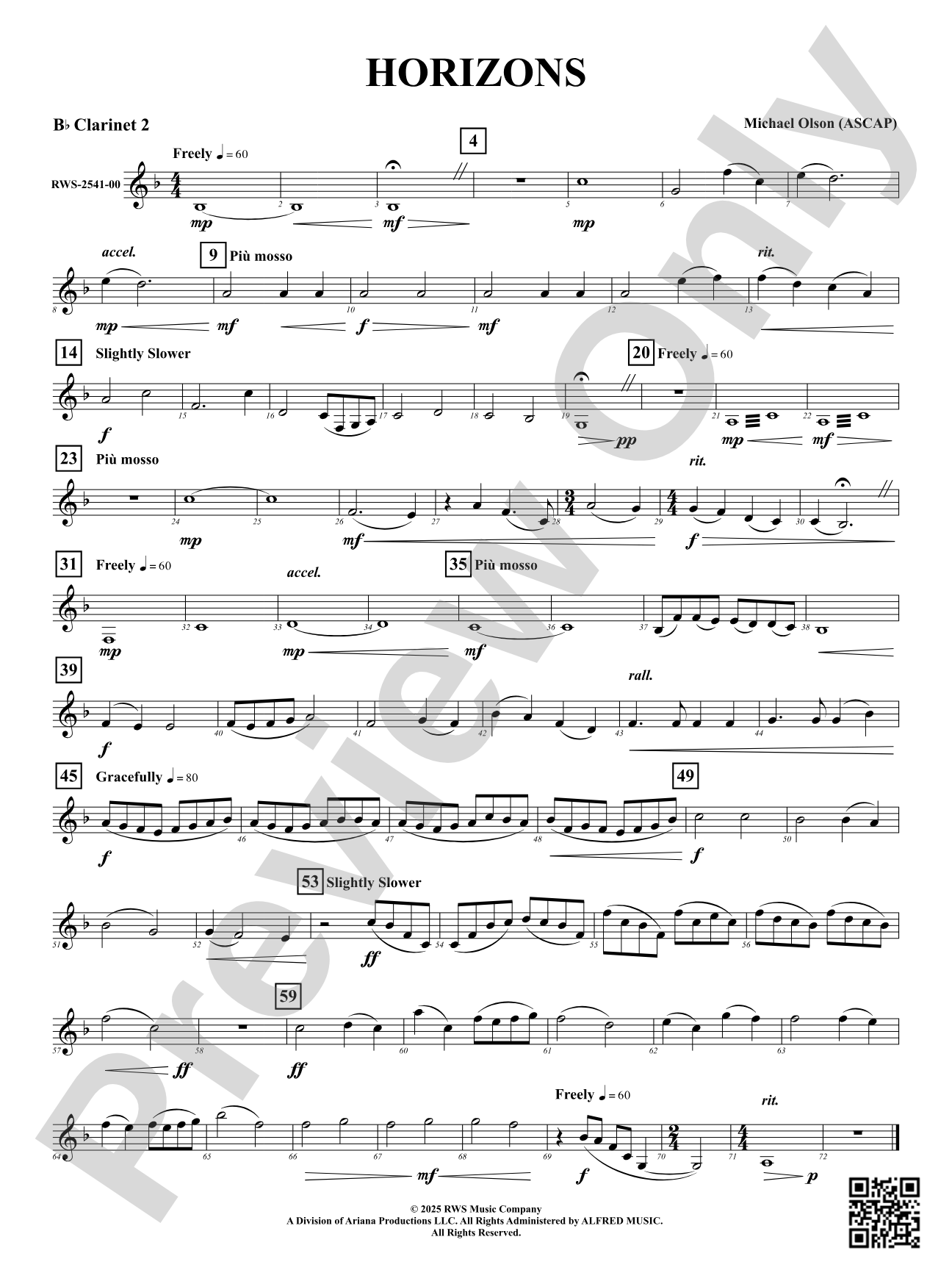 Horizons: 2nd B-flat Clarinet