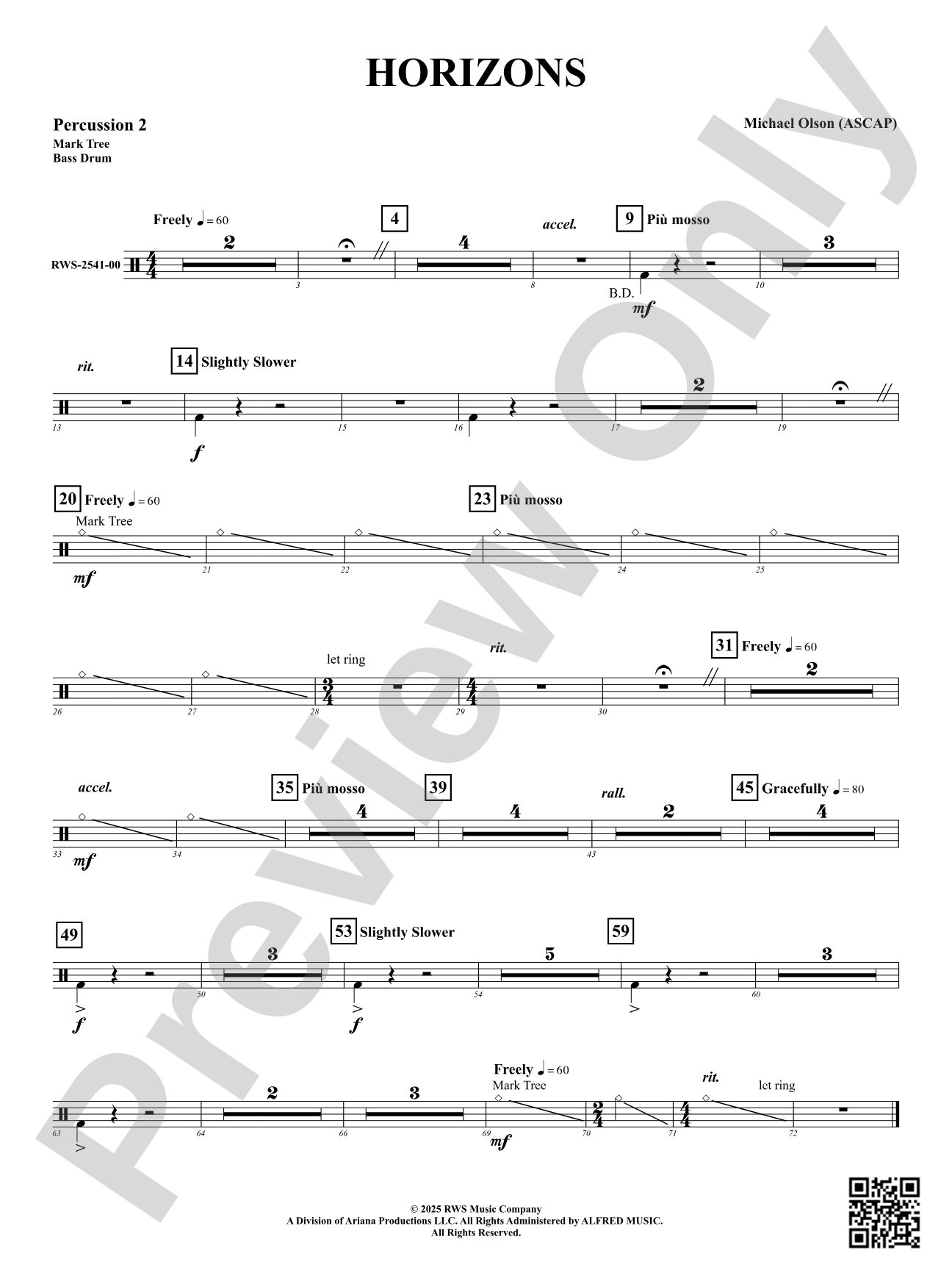 Horizons: 2nd Percussion
