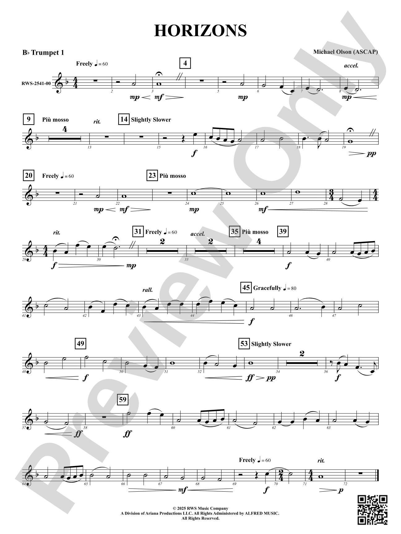 Horizons: 1st B-flat Trumpet