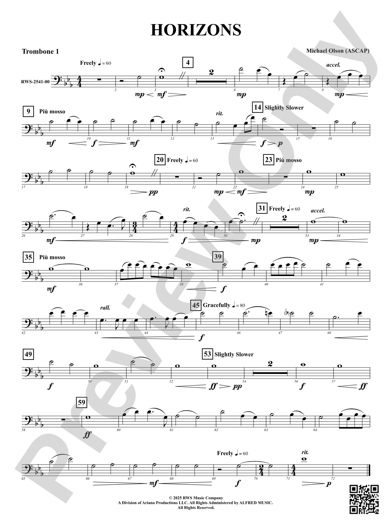 Horizons: 1st Trombone