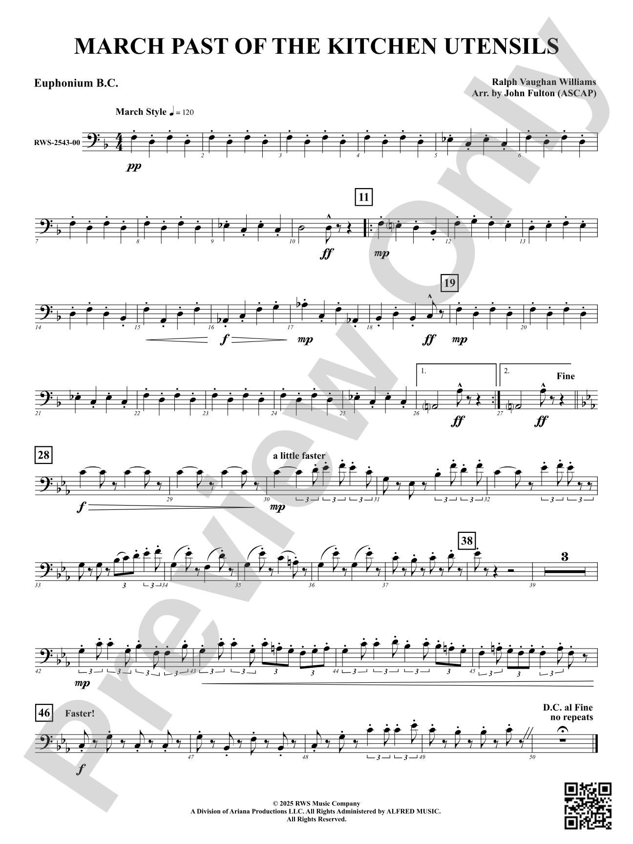 March Past Of The Kitchen Utensils: Euphonium B.C.