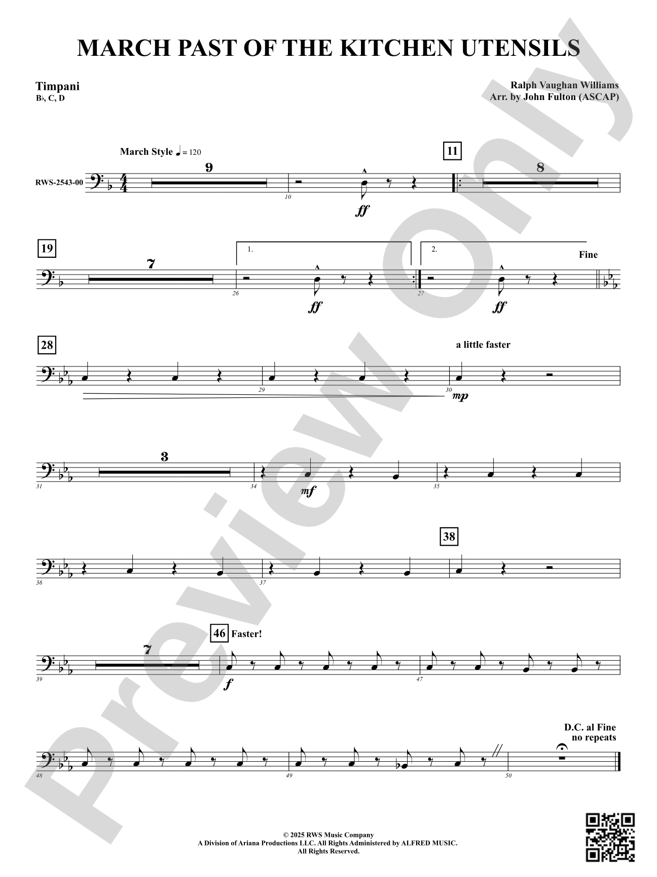 March Past Of The Kitchen Utensils: Timpani
