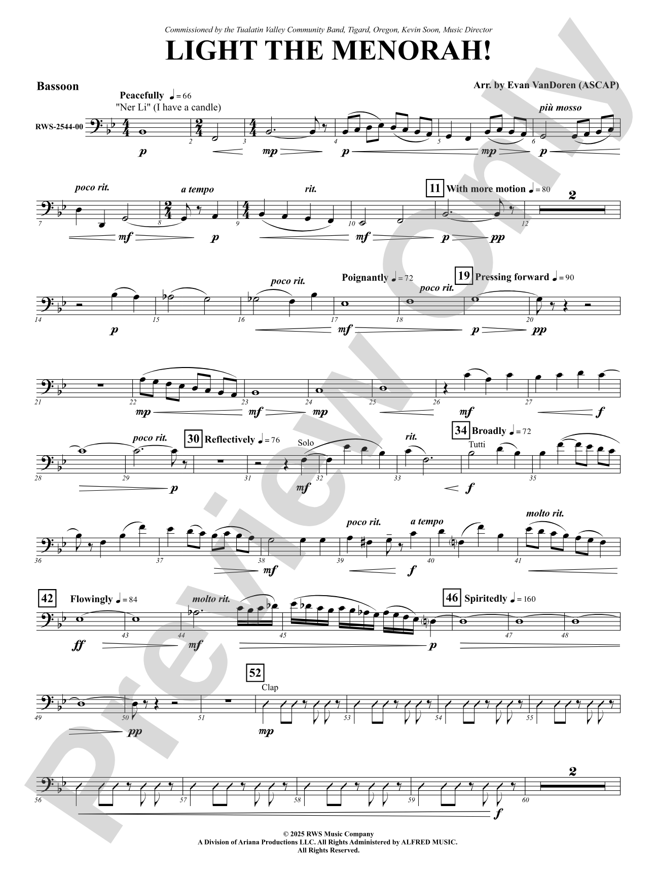 Light The Menorah!: Bassoon