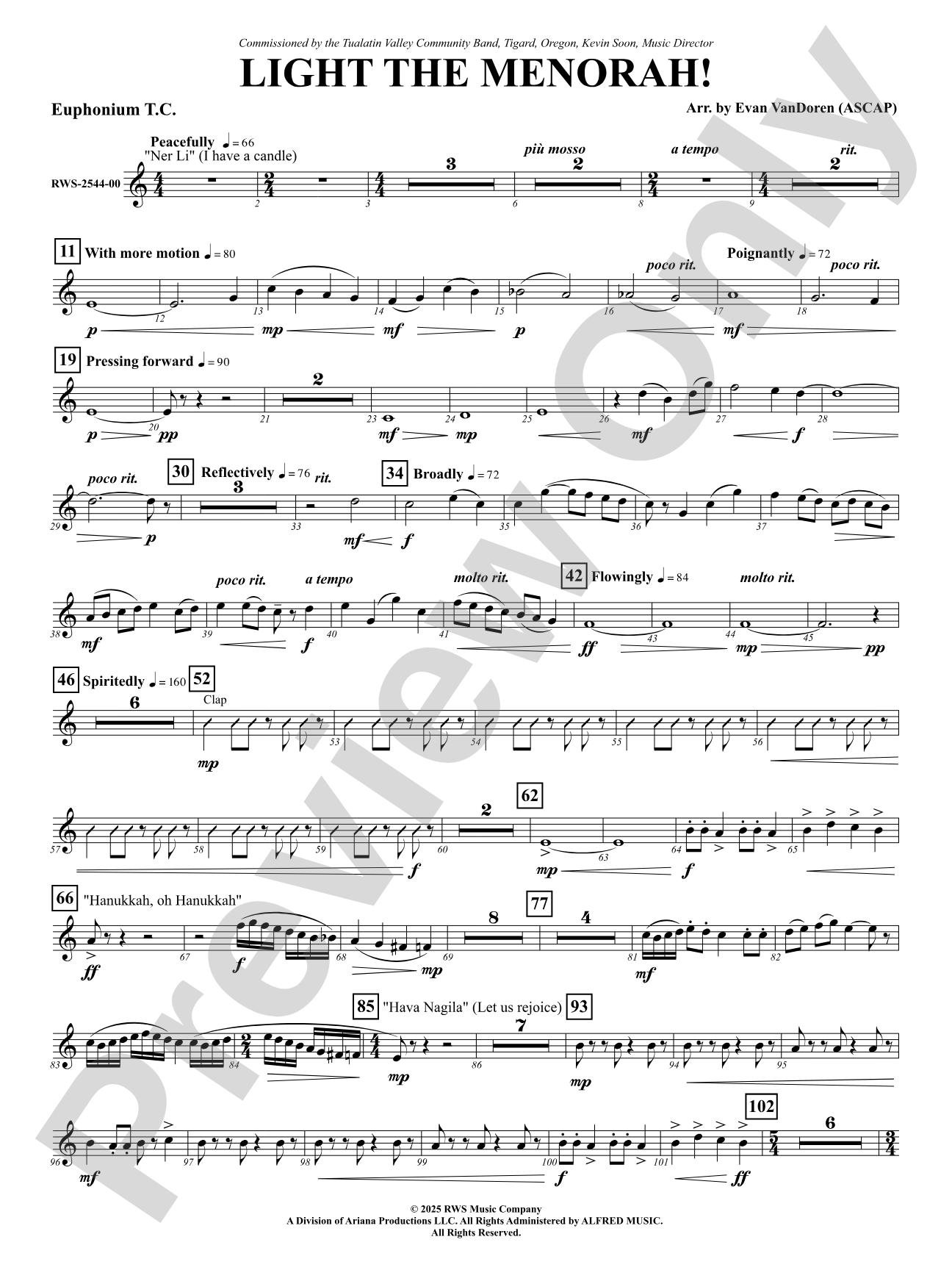 Light The Menorah!: Euphonium T.C.