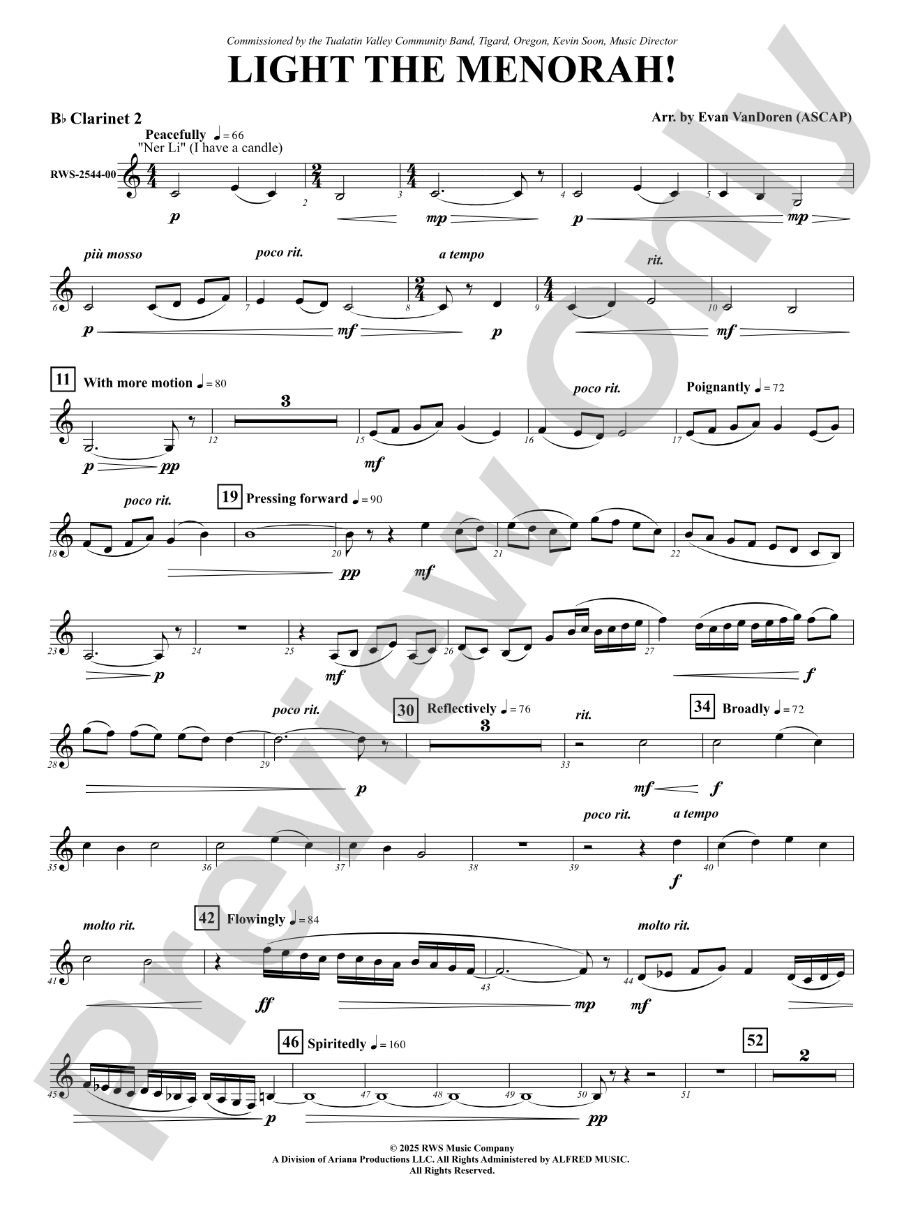 Light The Menorah!: 2nd B-flat Clarinet