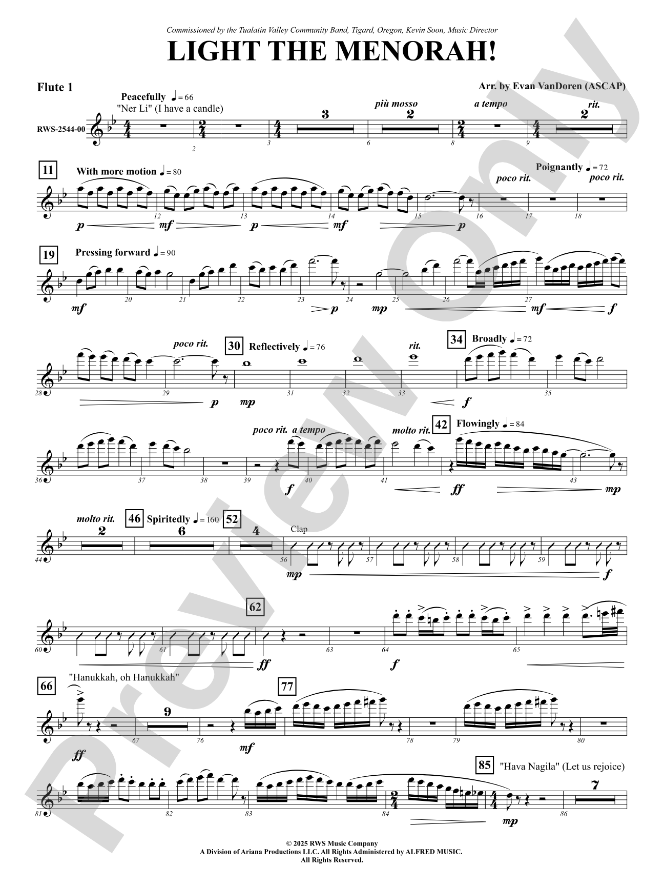 Light The Menorah!: 1st Flute