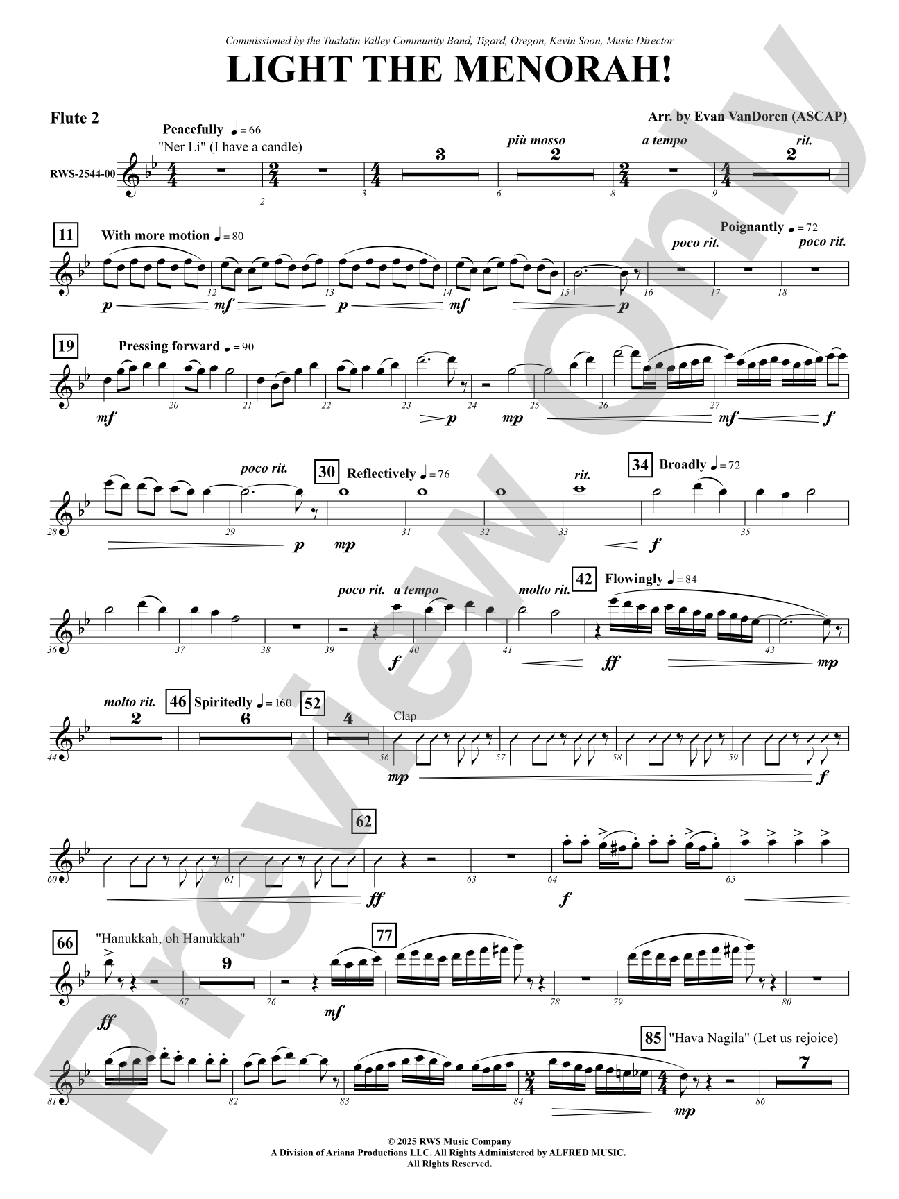 Light The Menorah!: 2nd Flute