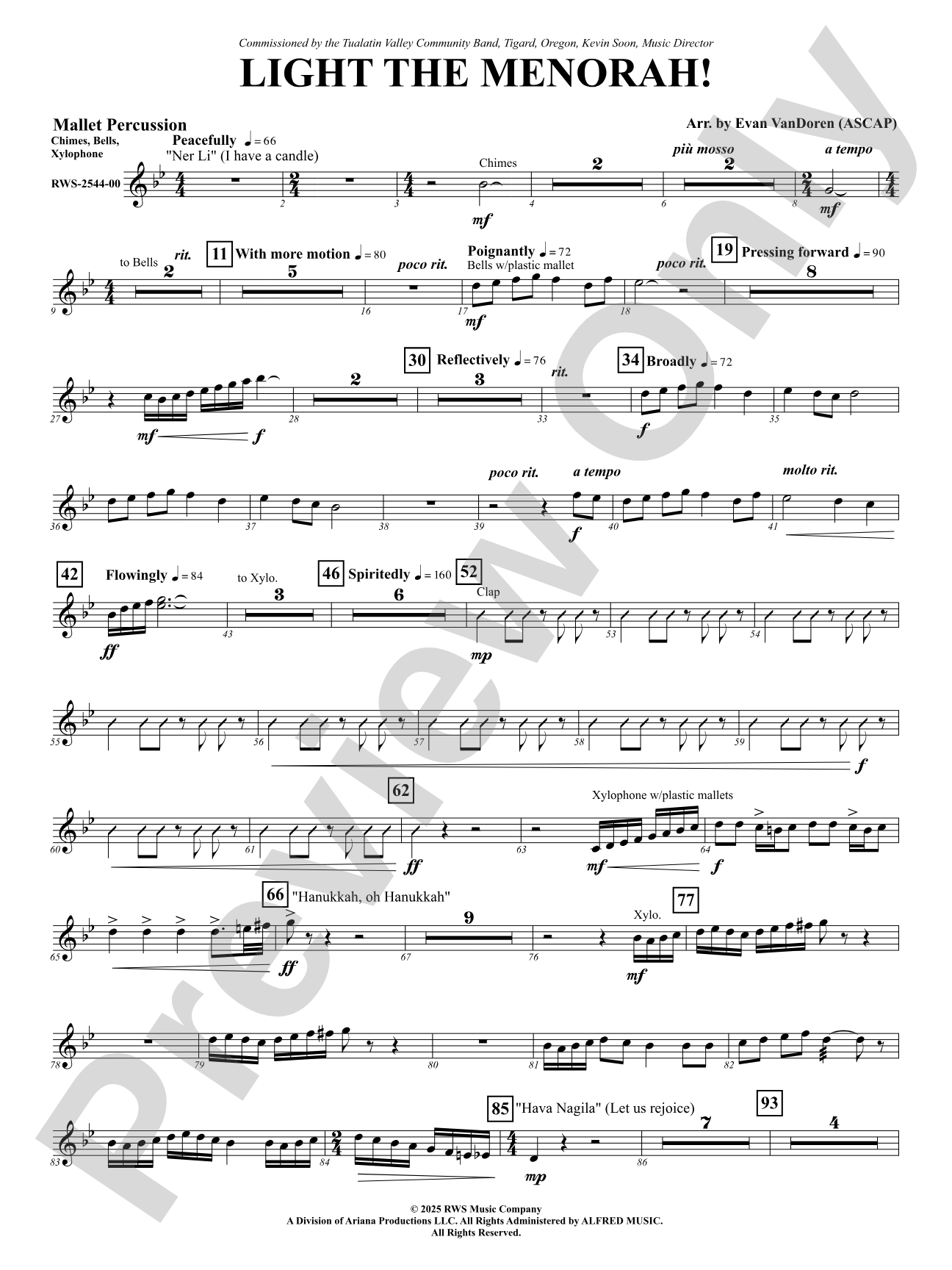 Light The Menorah!: Mallet Percussion