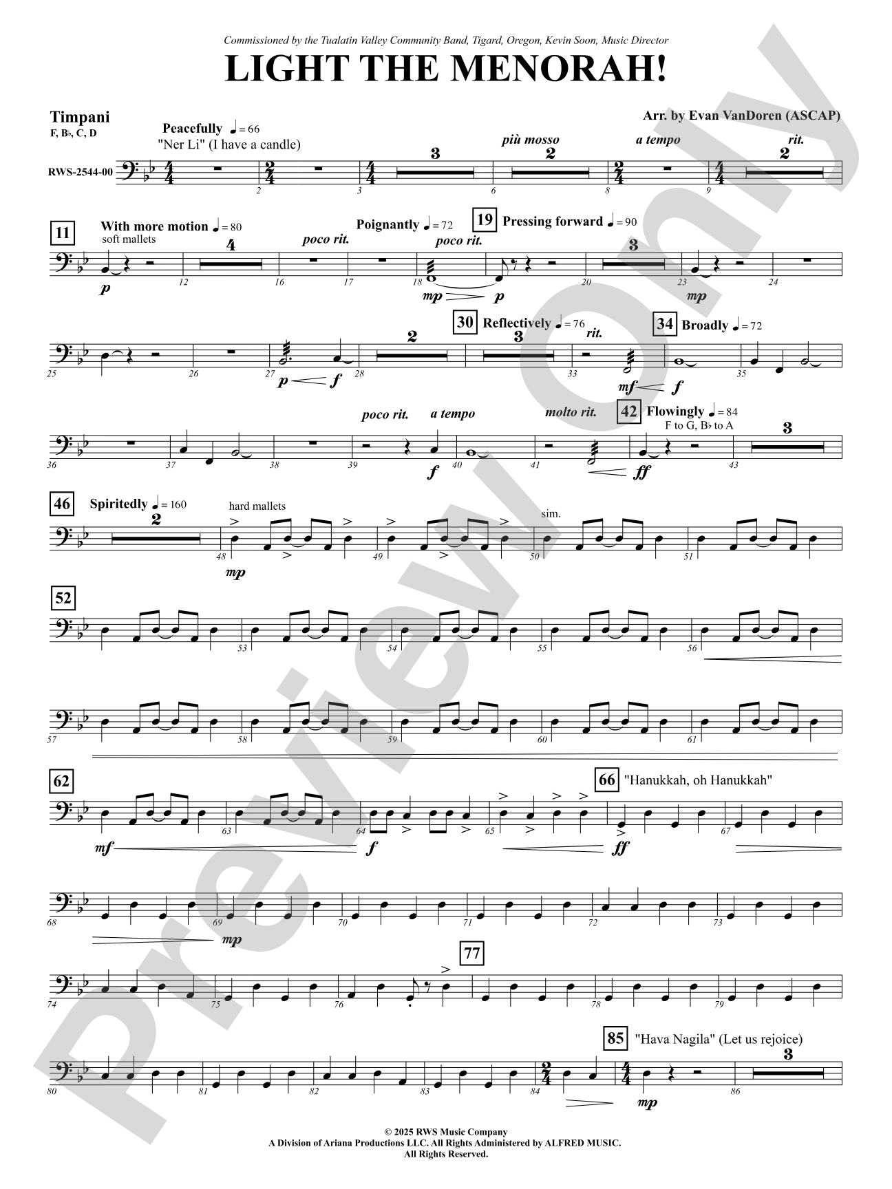 Light The Menorah!: Timpani