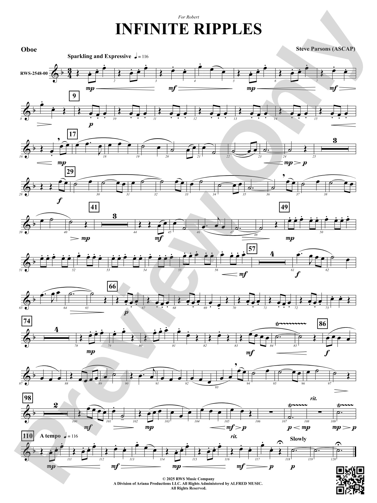 Infinite Ripples: Oboe