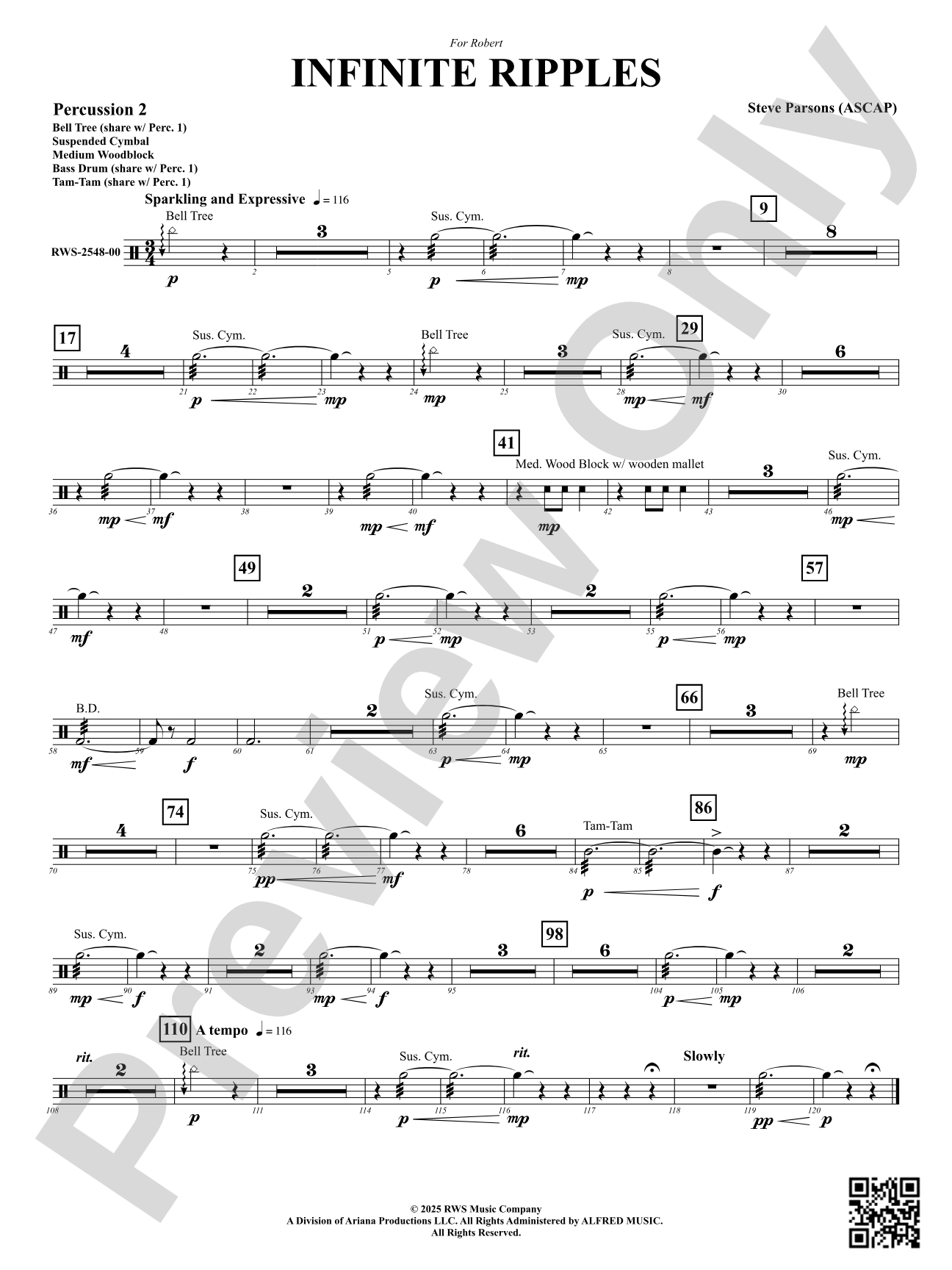 Infinite Ripples: 2nd Percussion