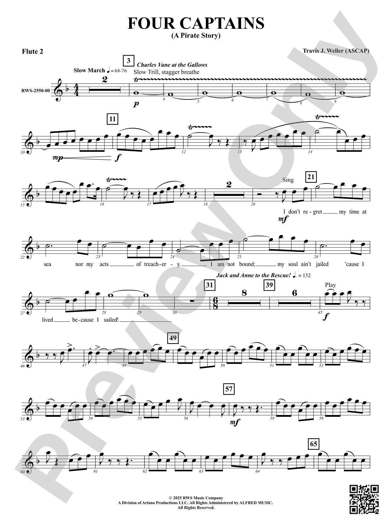 Four Captains (A Pirate Story): 2nd Flute