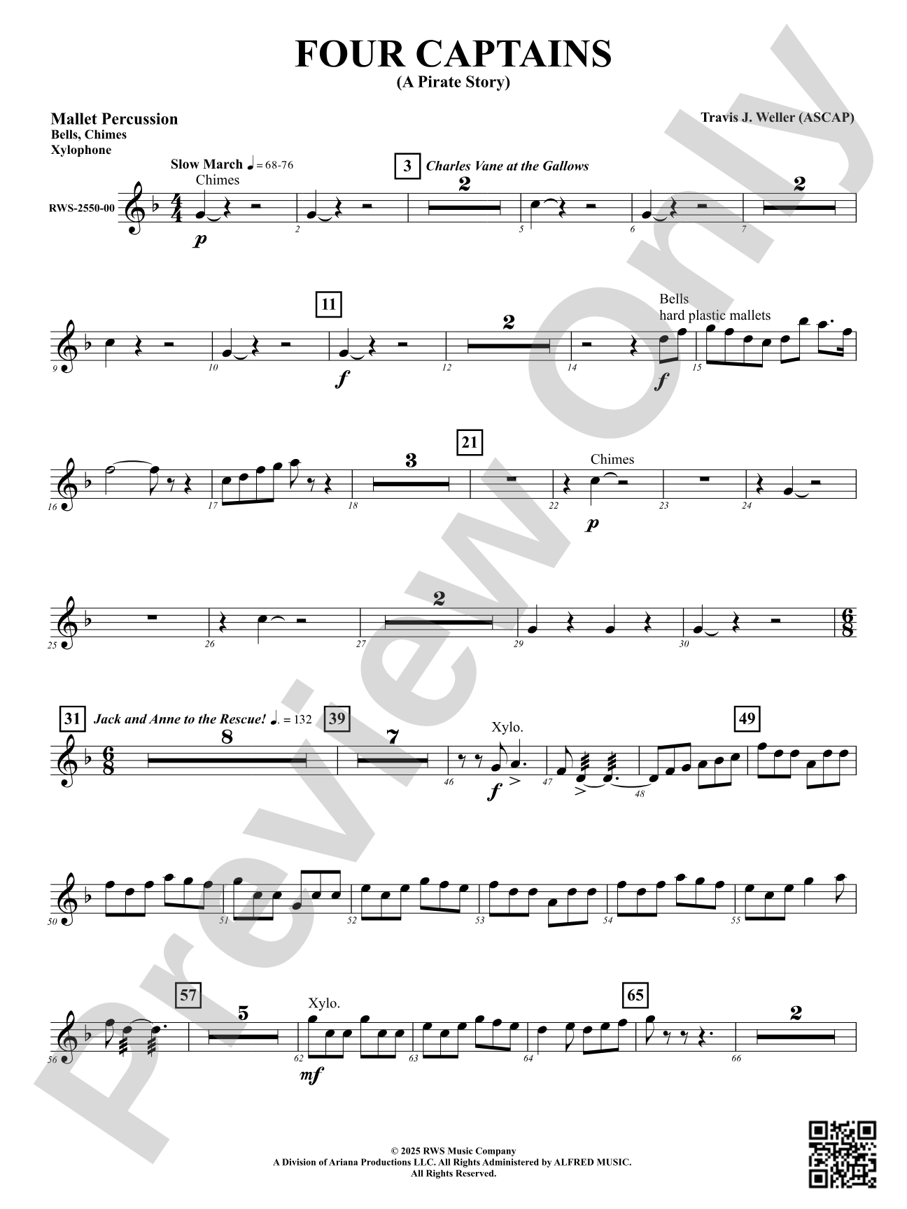 Four Captains (A Pirate Story): Mallet Percussion