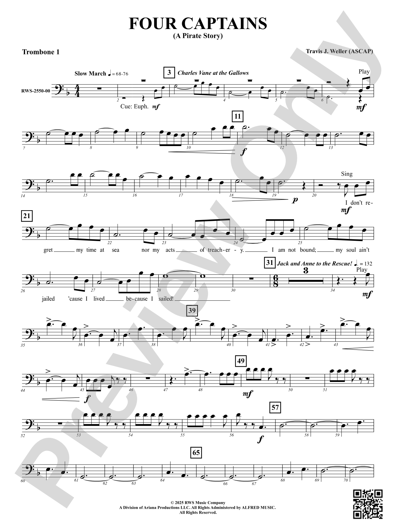 Four Captains (A Pirate Story): 1st Trombone