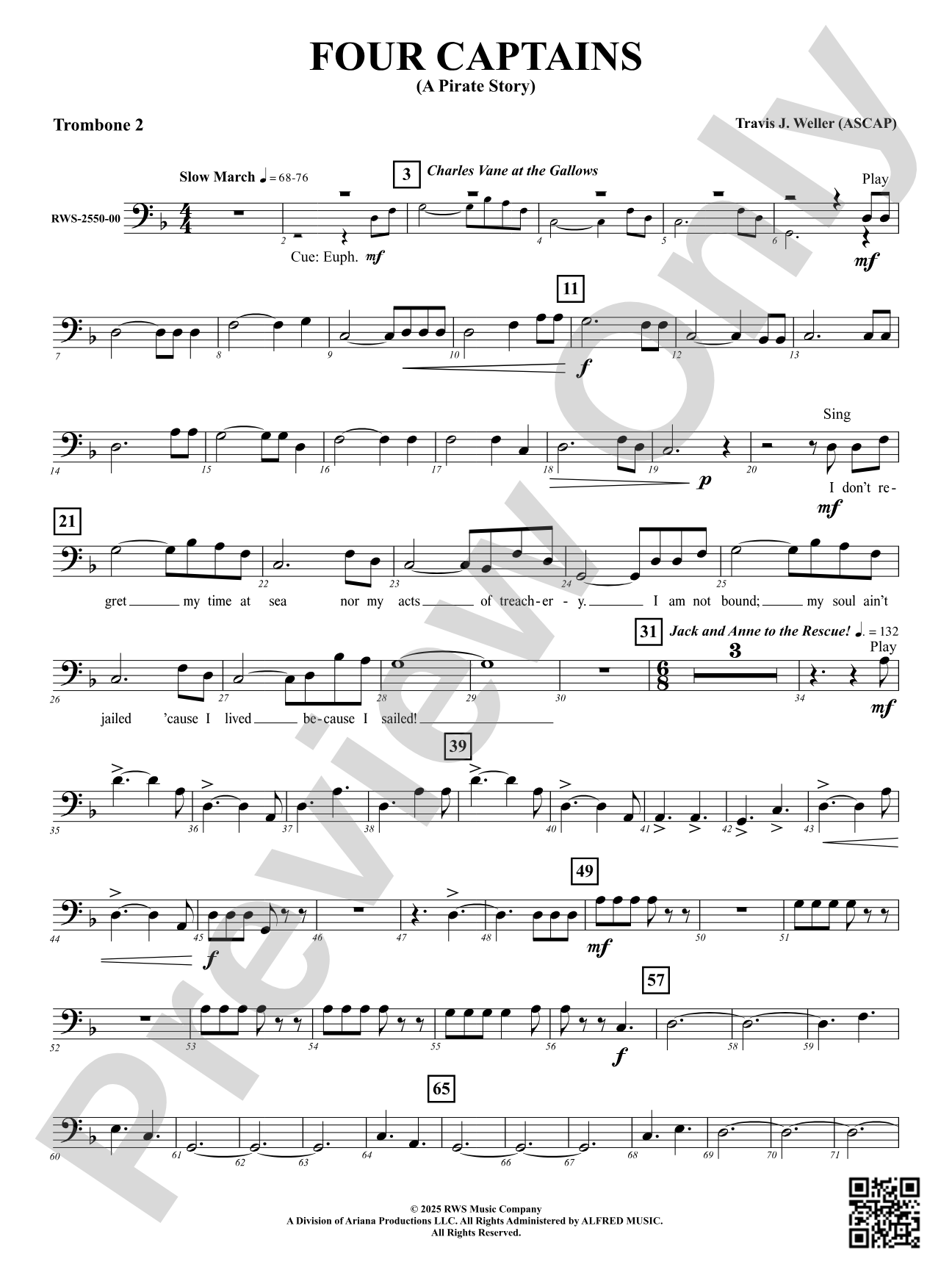 Four Captains (A Pirate Story): 2nd Trombone