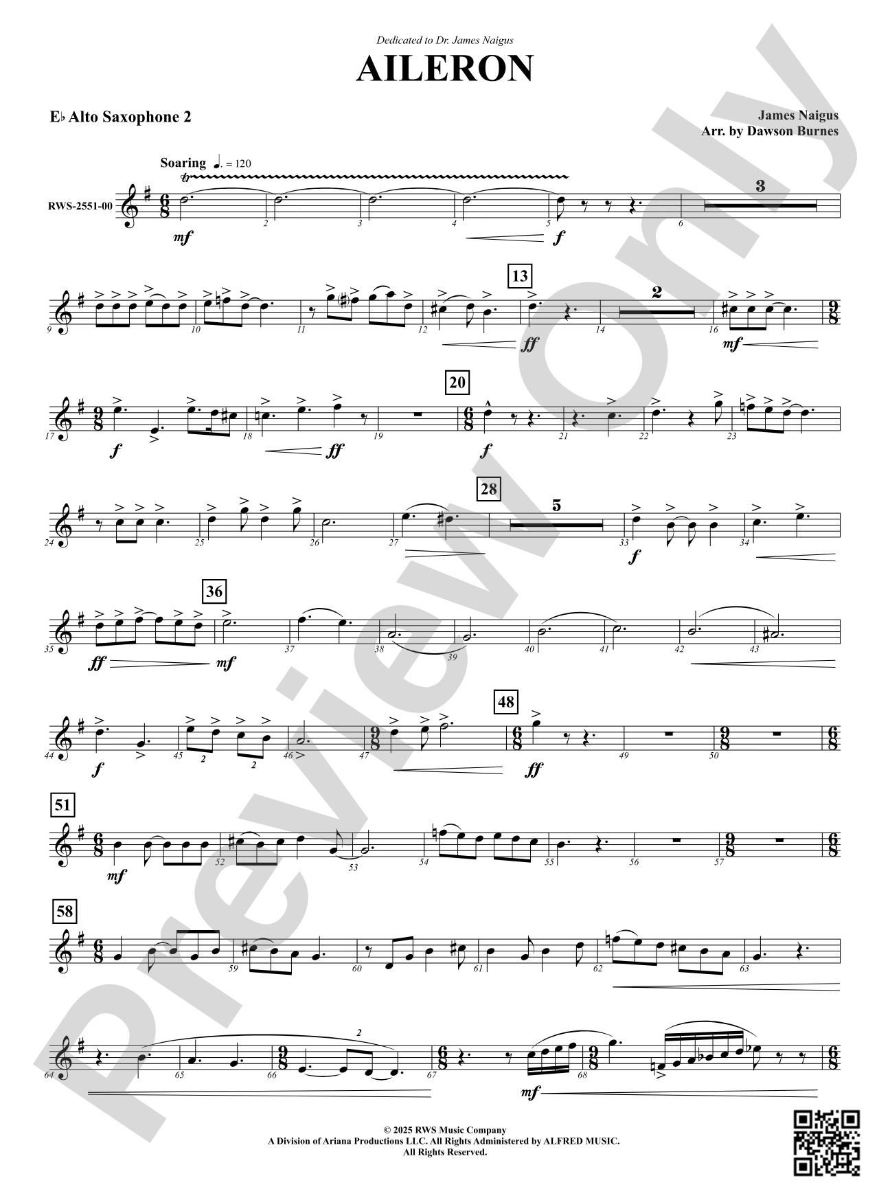 Aileron: 2nd E-flat Alto Saxophone