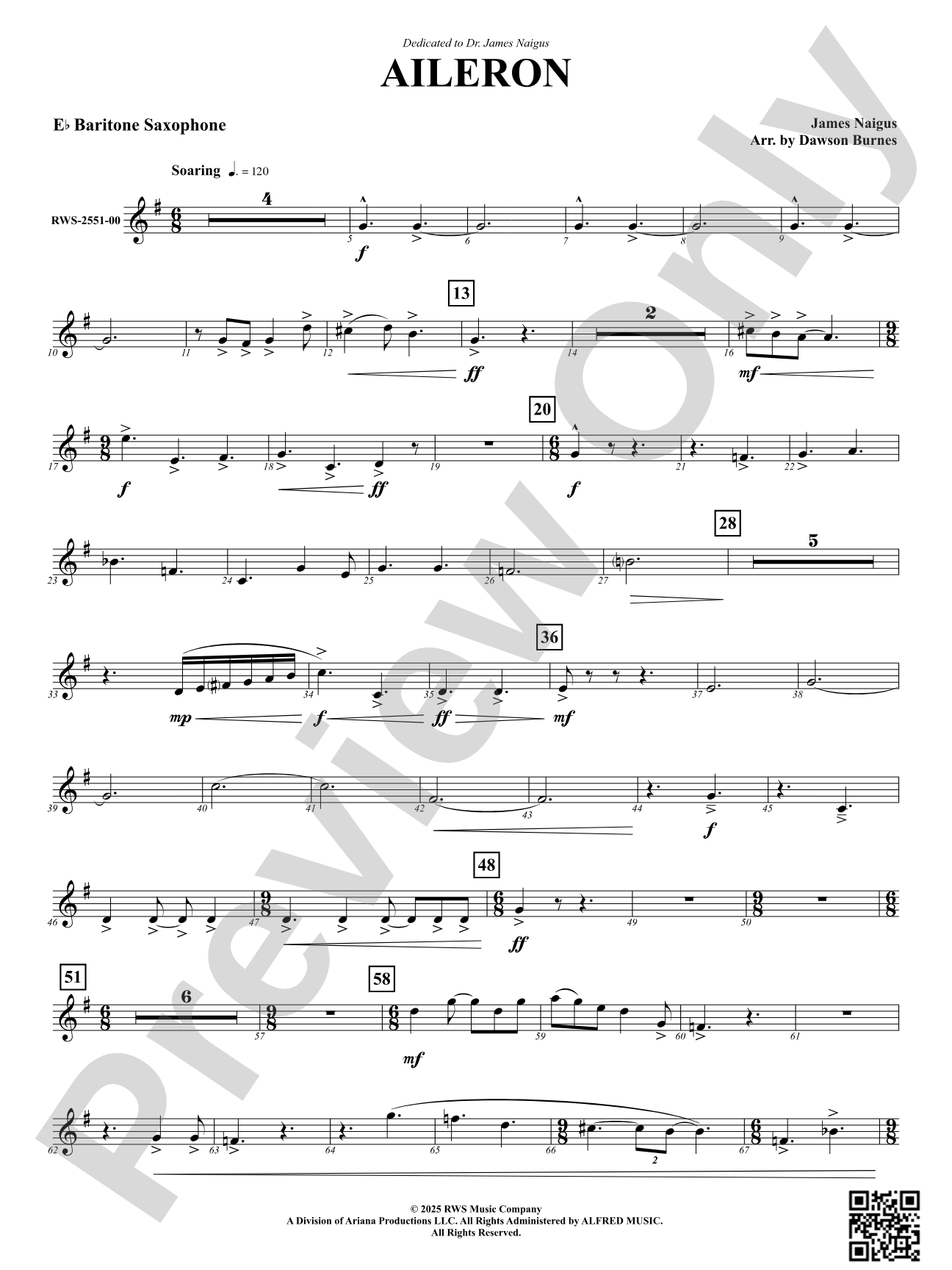Aileron: E-flat Baritone Saxophone