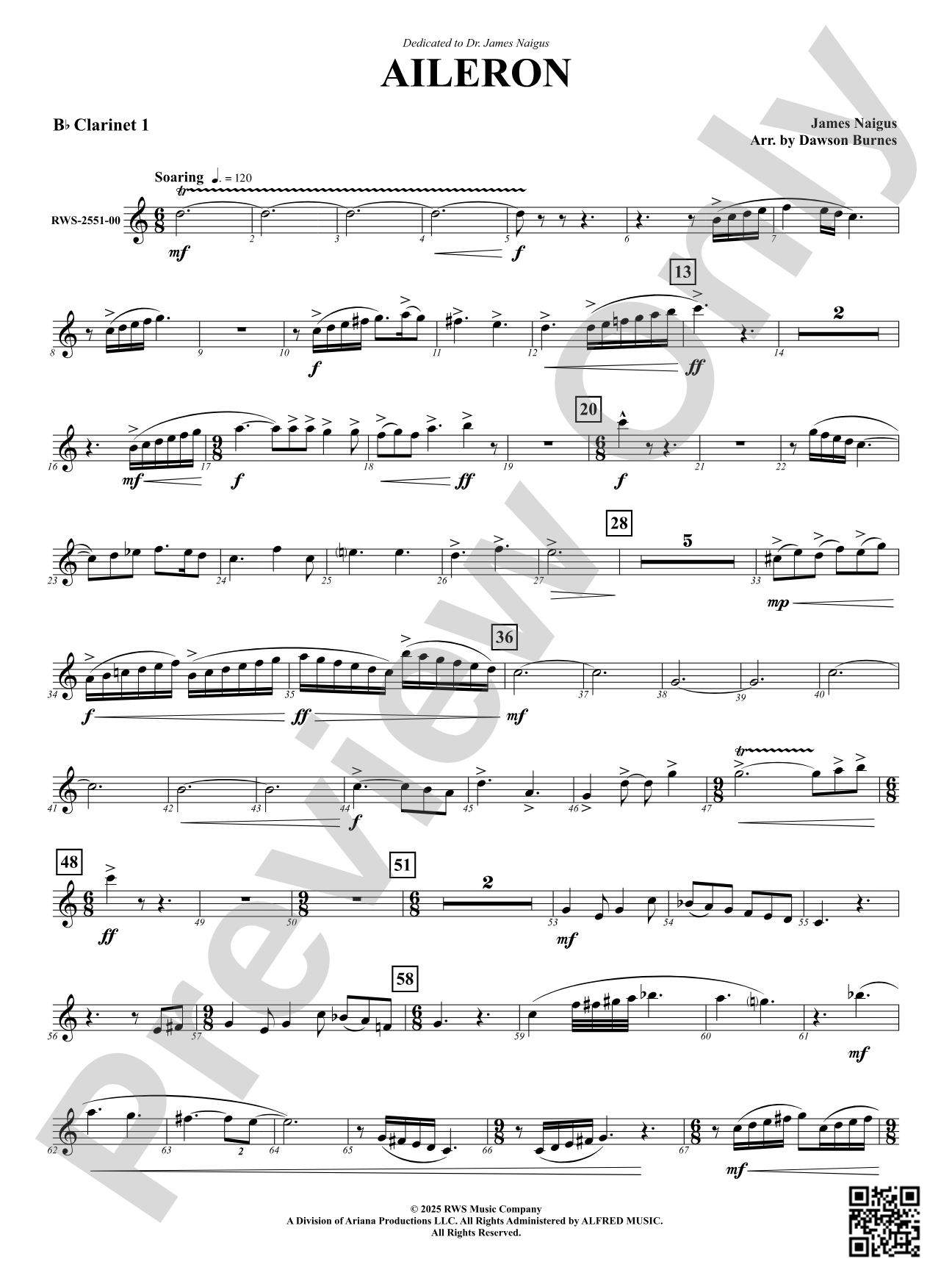 Aileron: 1st B-flat Clarinet