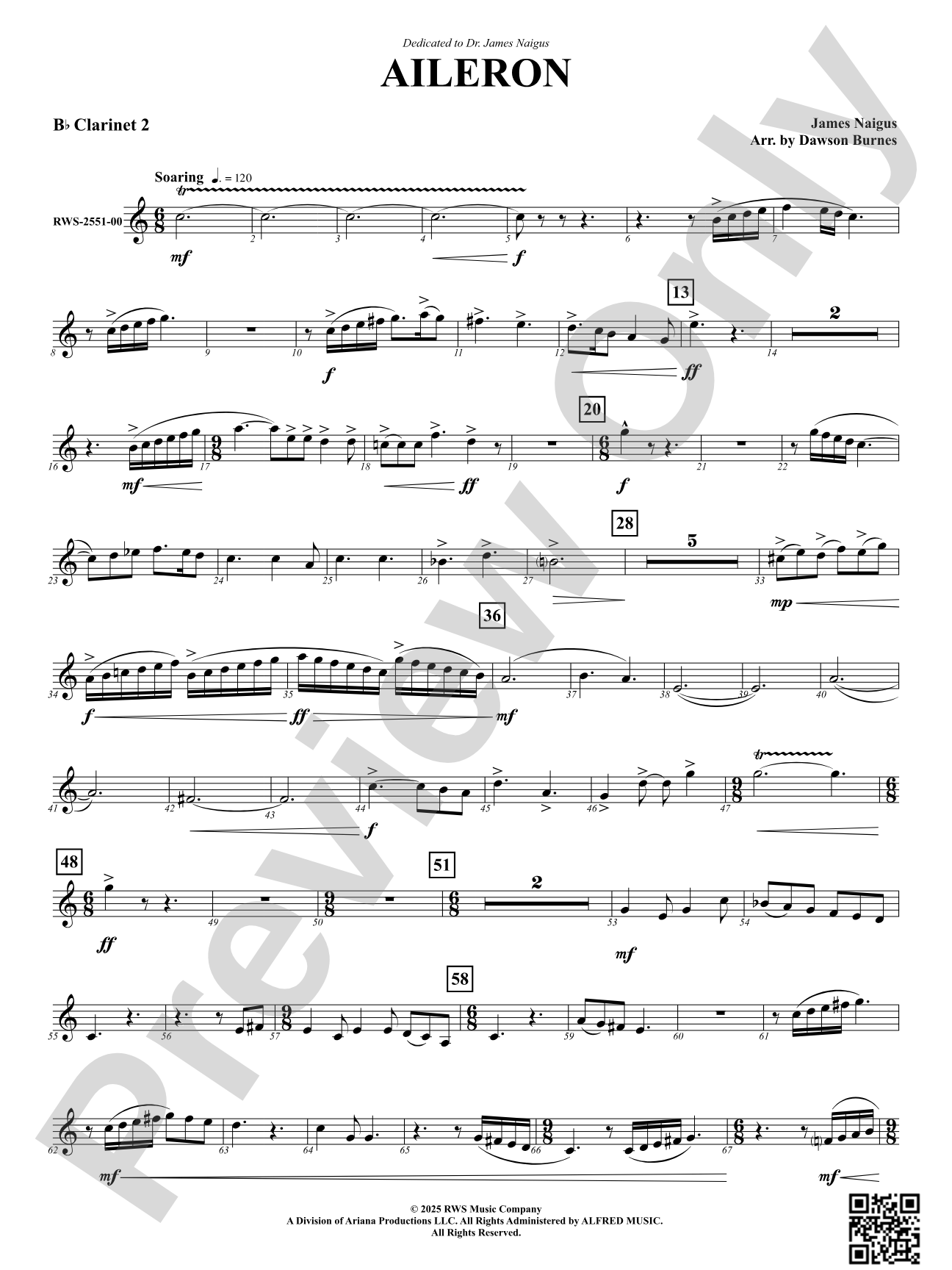 Aileron: 2nd B-flat Clarinet