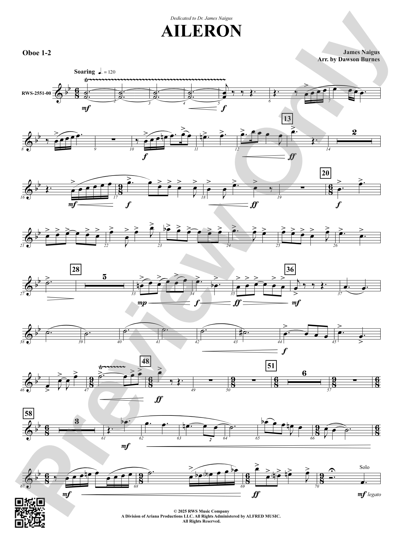 Aileron: 1st & 2nd Oboe