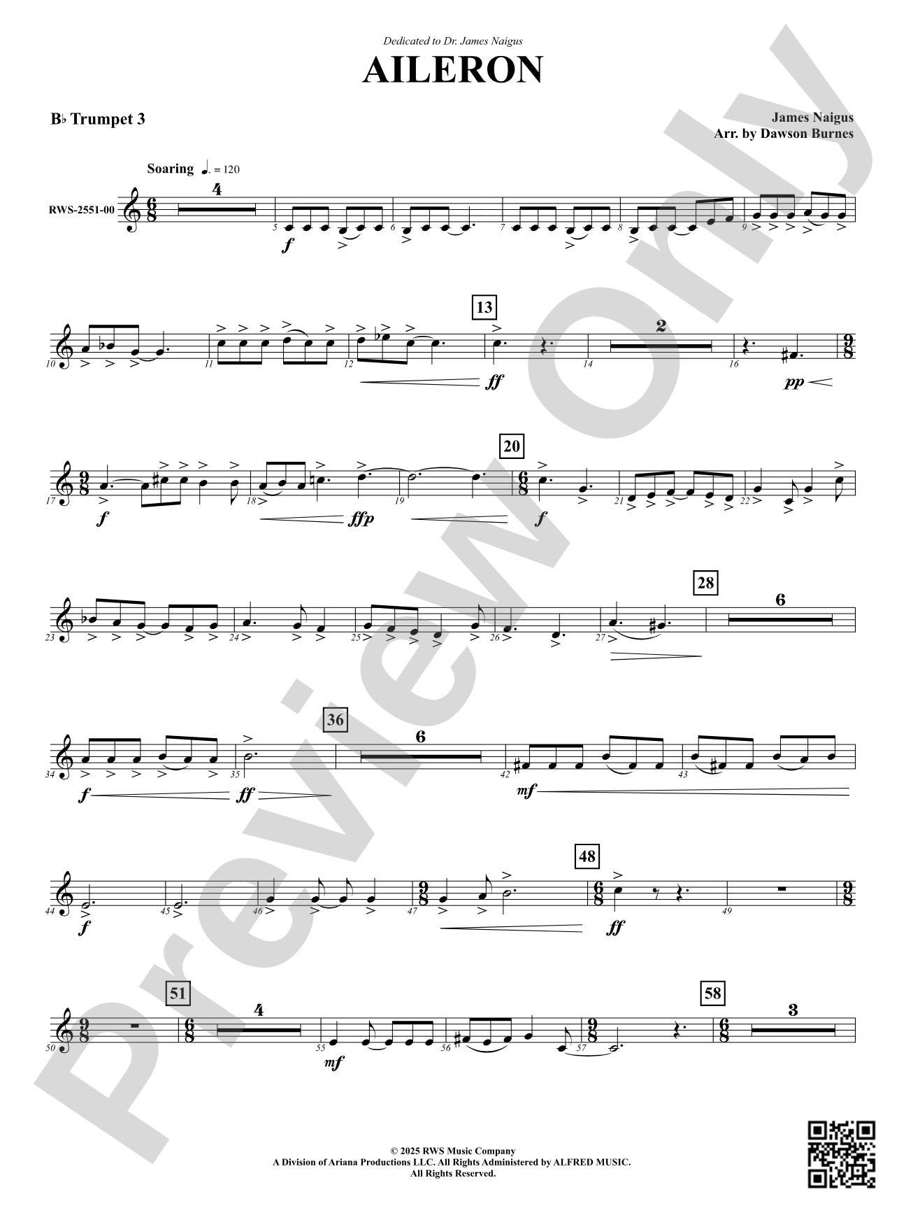 Aileron: 3rd B-flat Trumpet