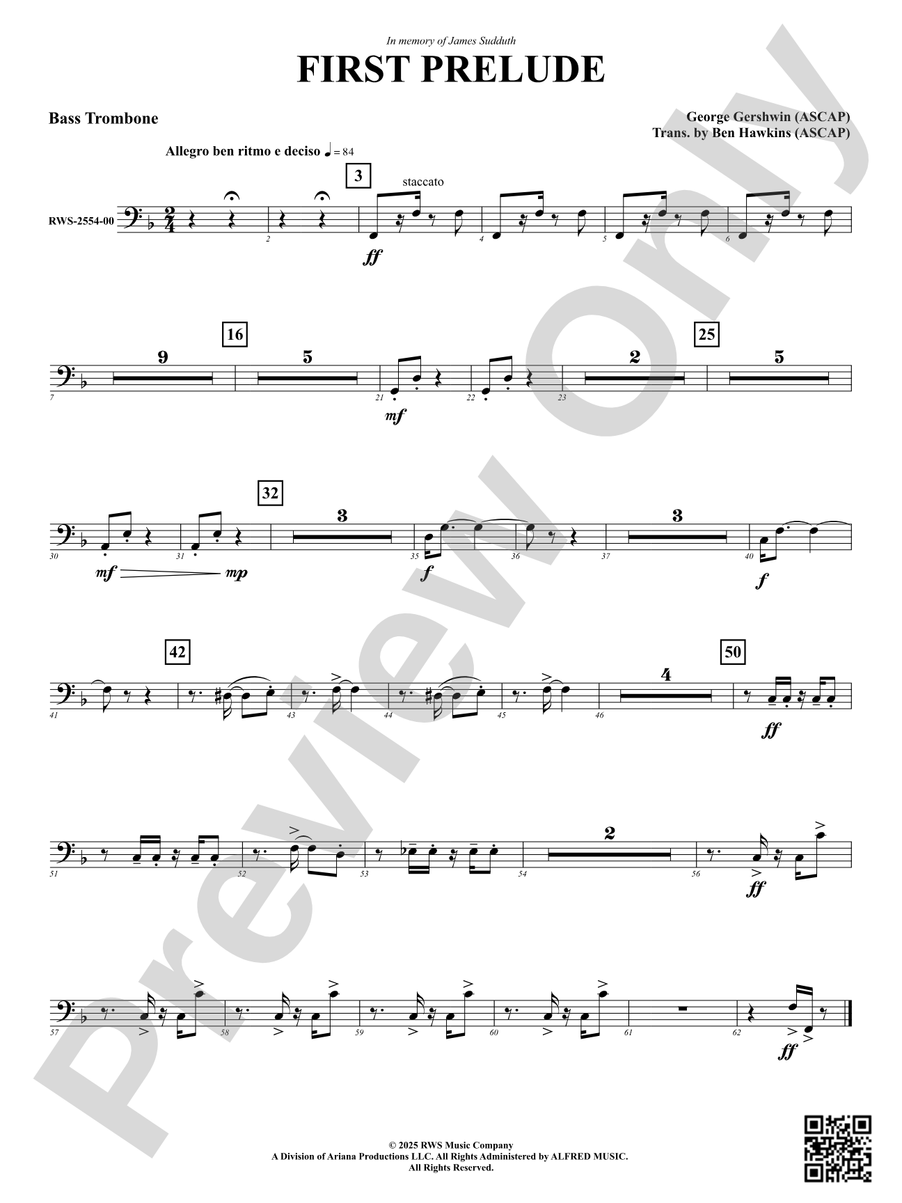 First Prelude: Bass Trombone