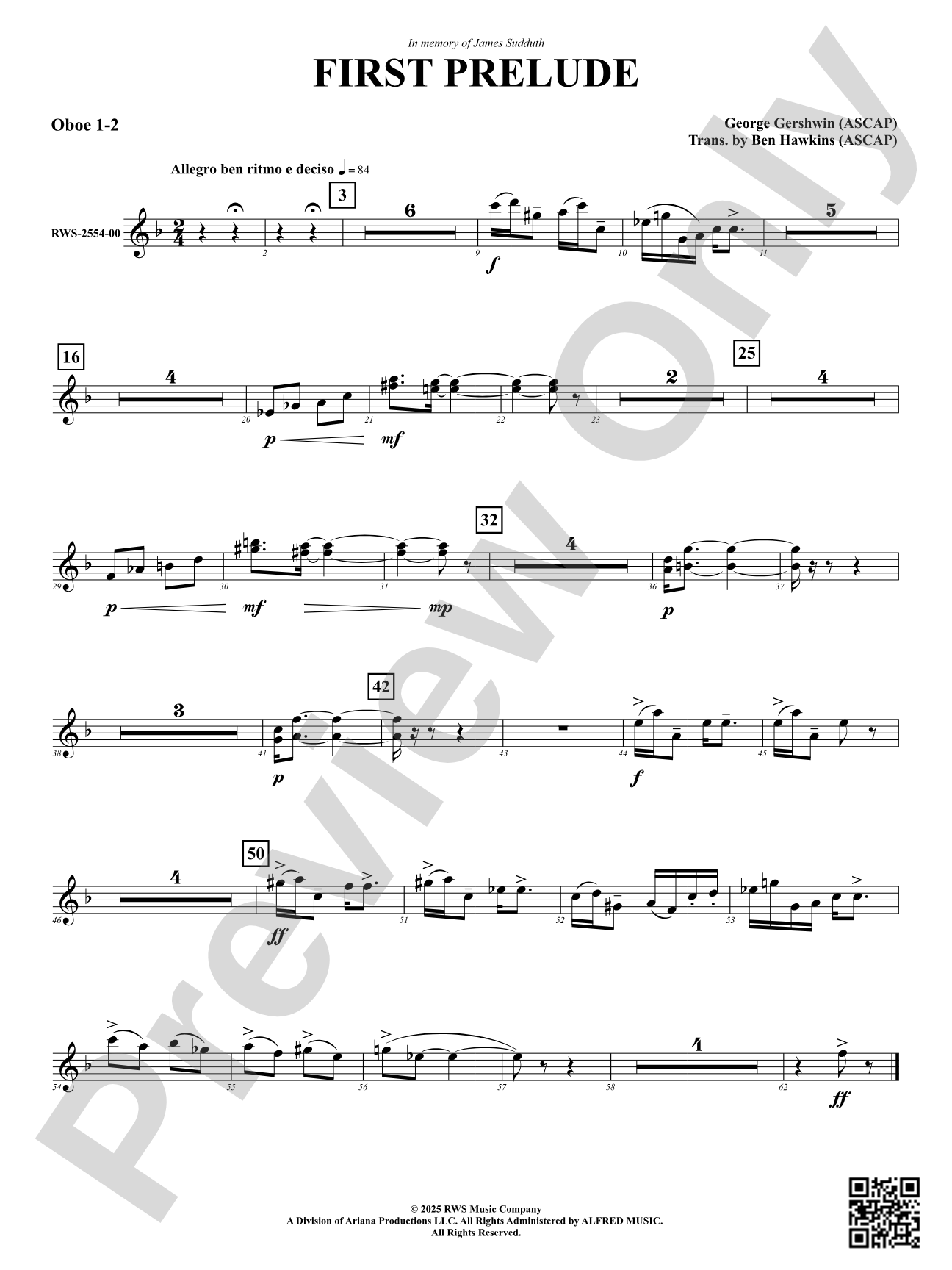 First Prelude: 1st & 2nd Oboe