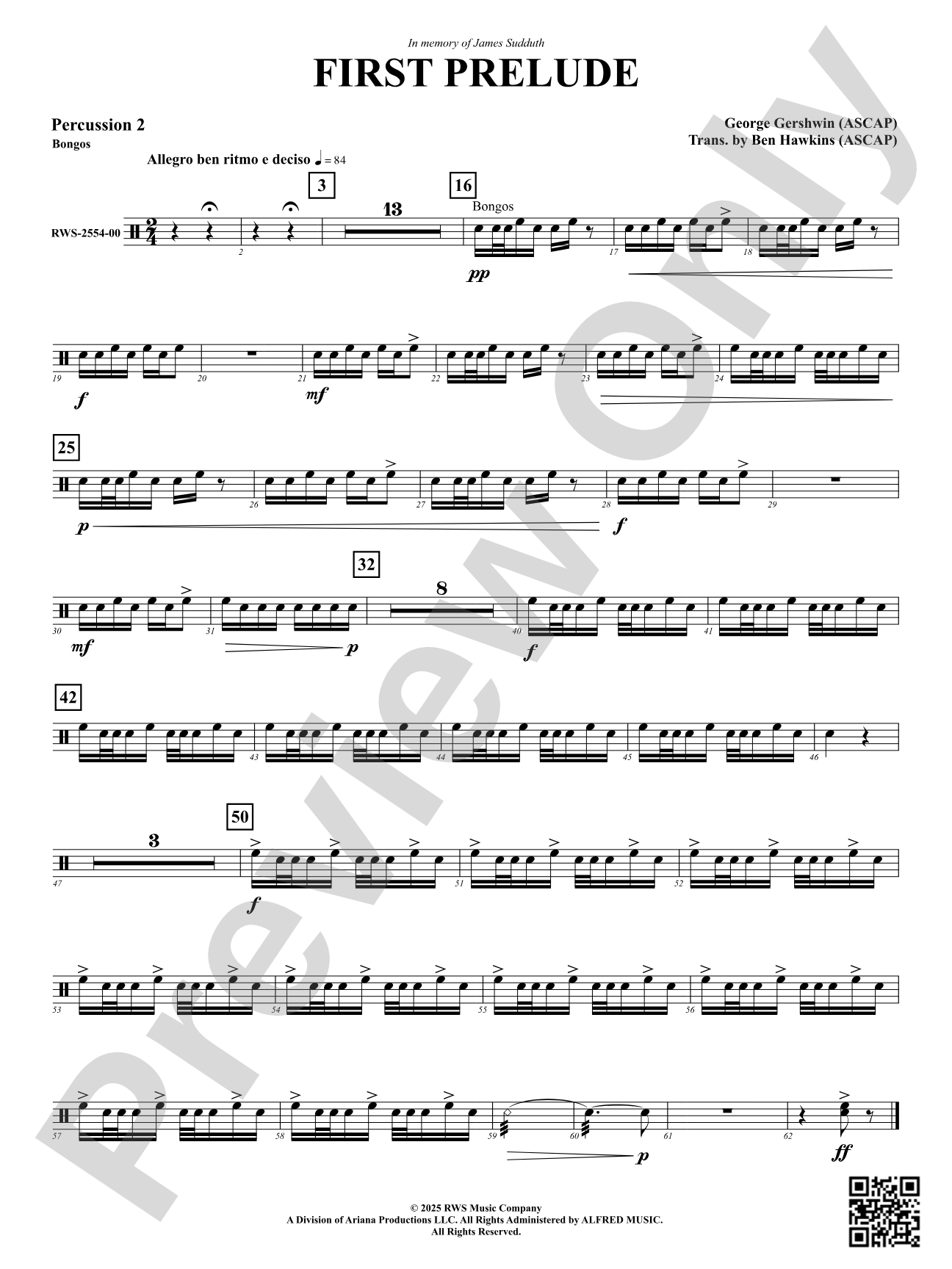 First Prelude: 2nd Percussion