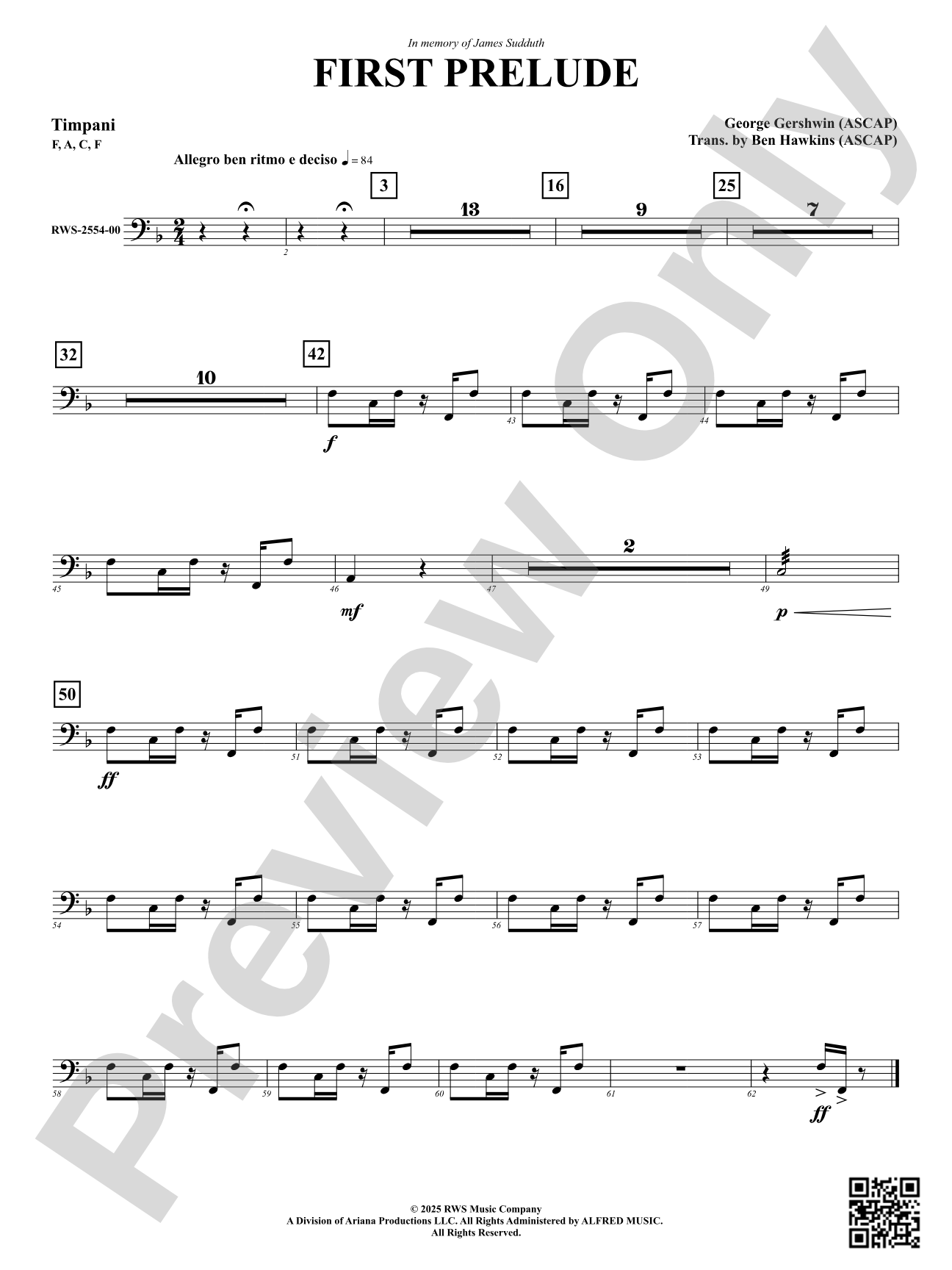 First Prelude: Timpani
