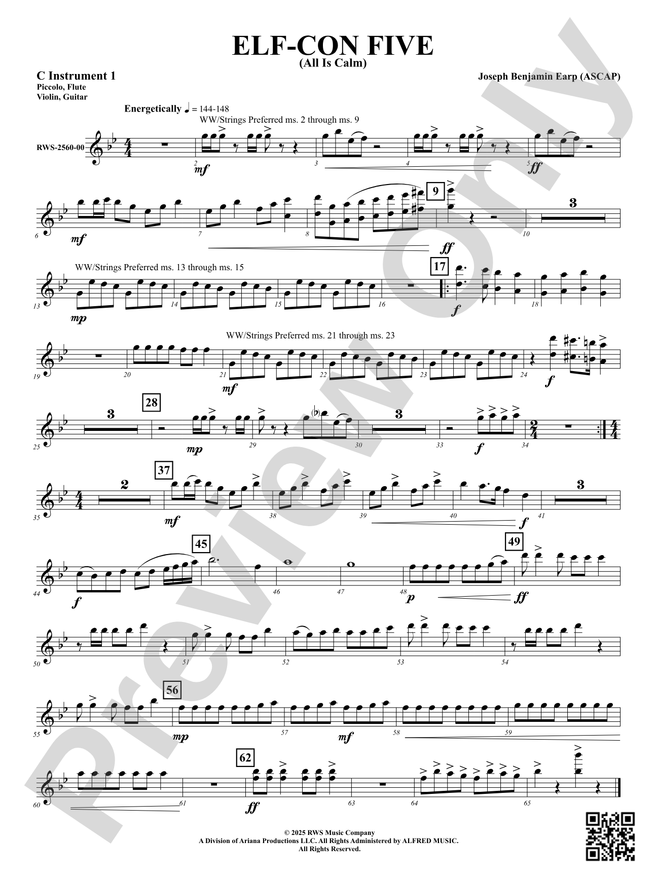ELF-CON FIVE (All Is Calm): Part 1 - C Instruments (T.C.)