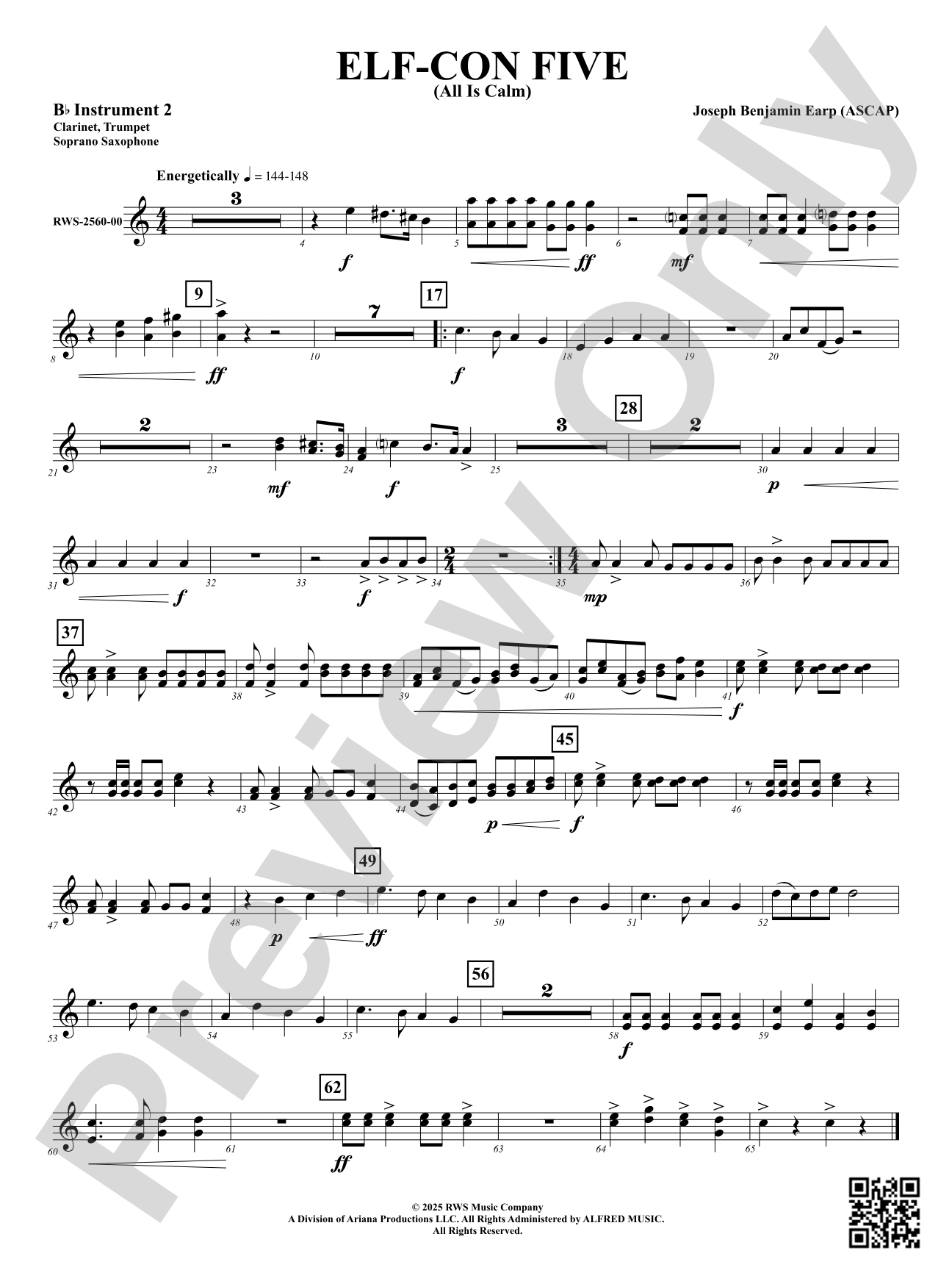 ELF-CON FIVE (All Is Calm): Part 2 - B-flat Instruments