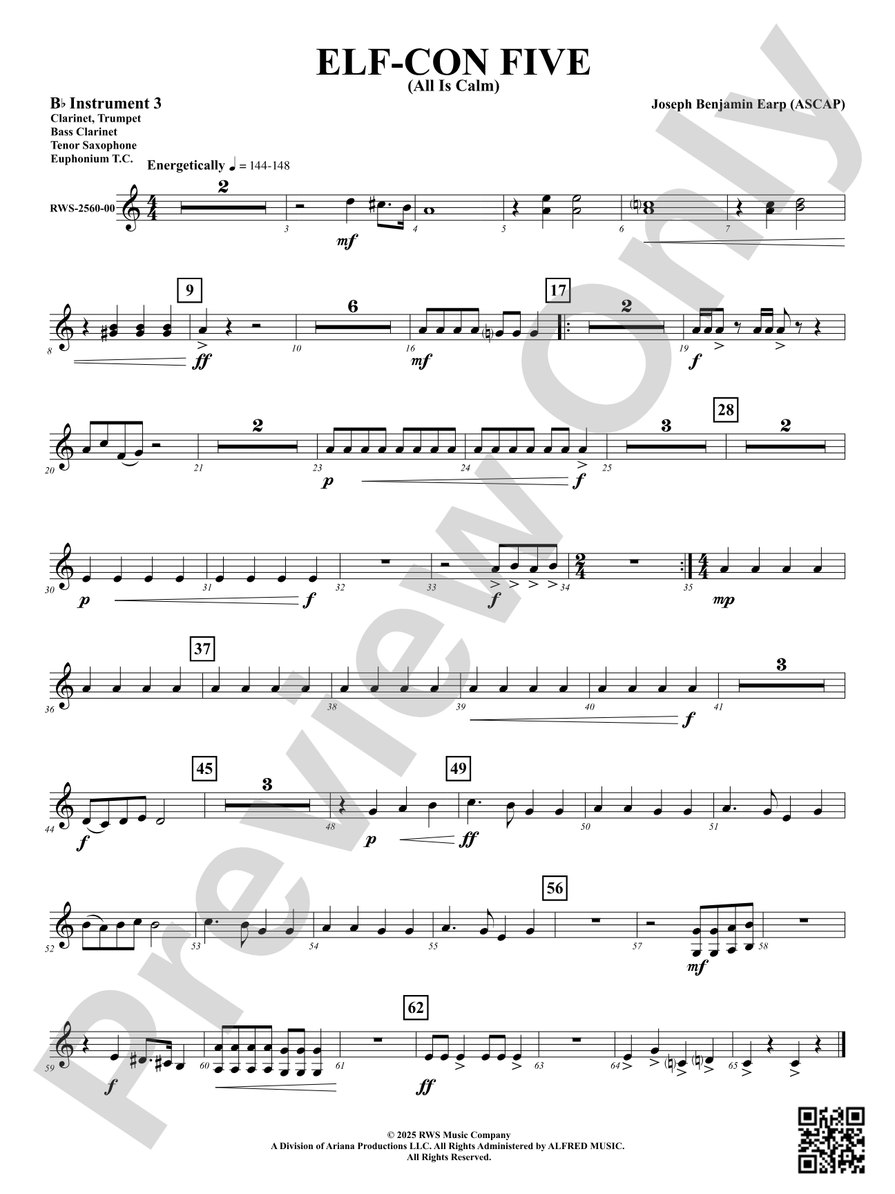 ELF-CON FIVE (All Is Calm): Part 3 - B-flat Instruments