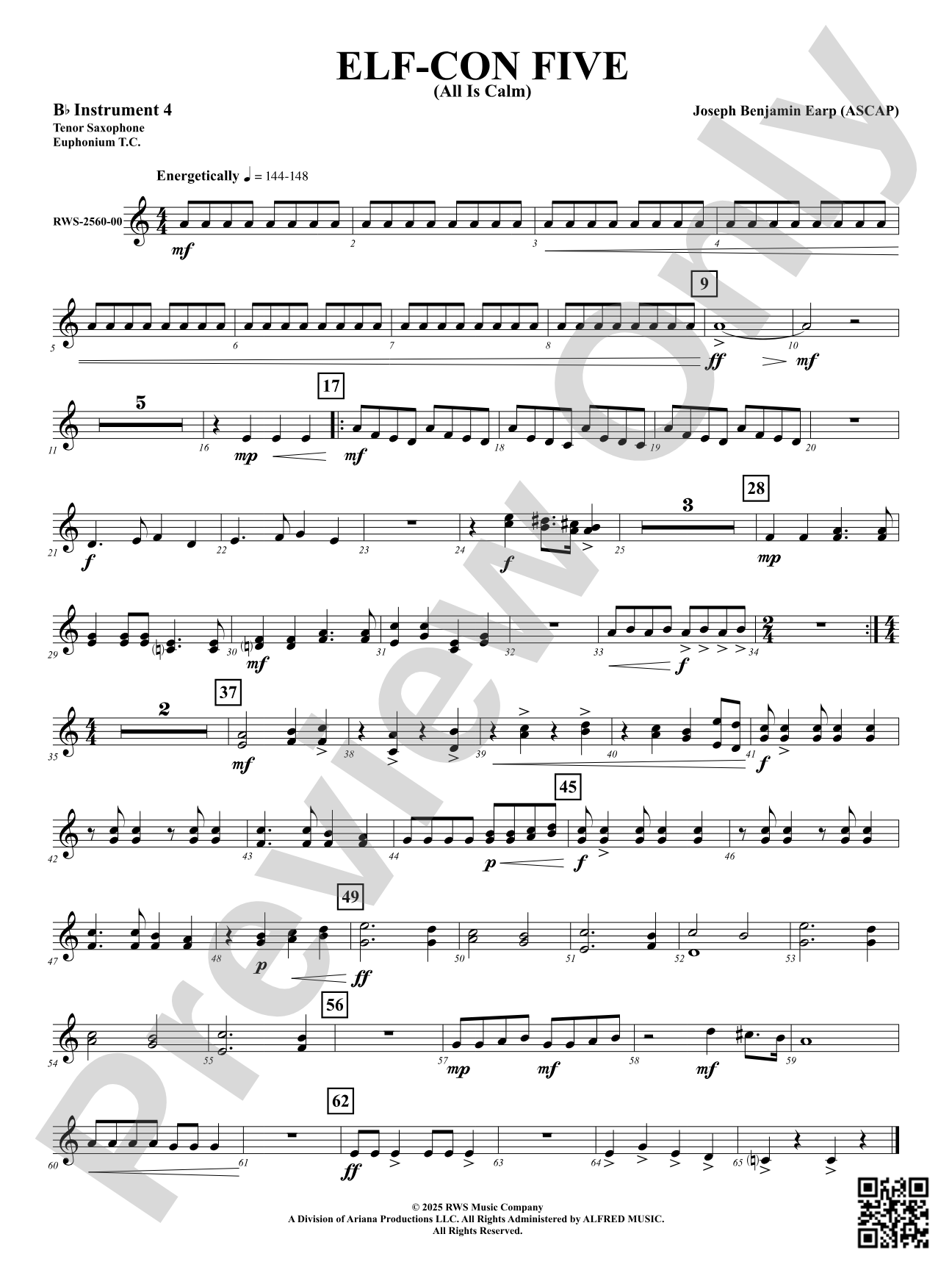 ELF-CON FIVE (All Is Calm): Part 4 - B-flat Instruments