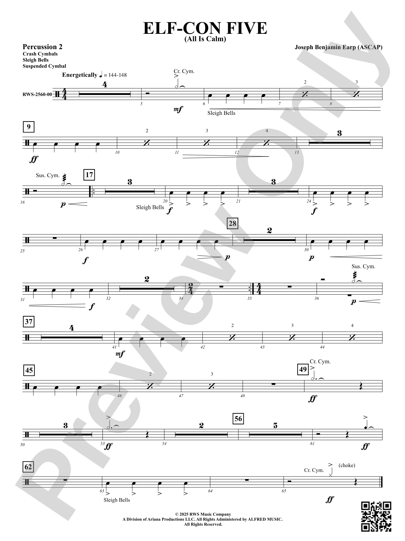 ELF-CON FIVE (All Is Calm): 2nd Percussion