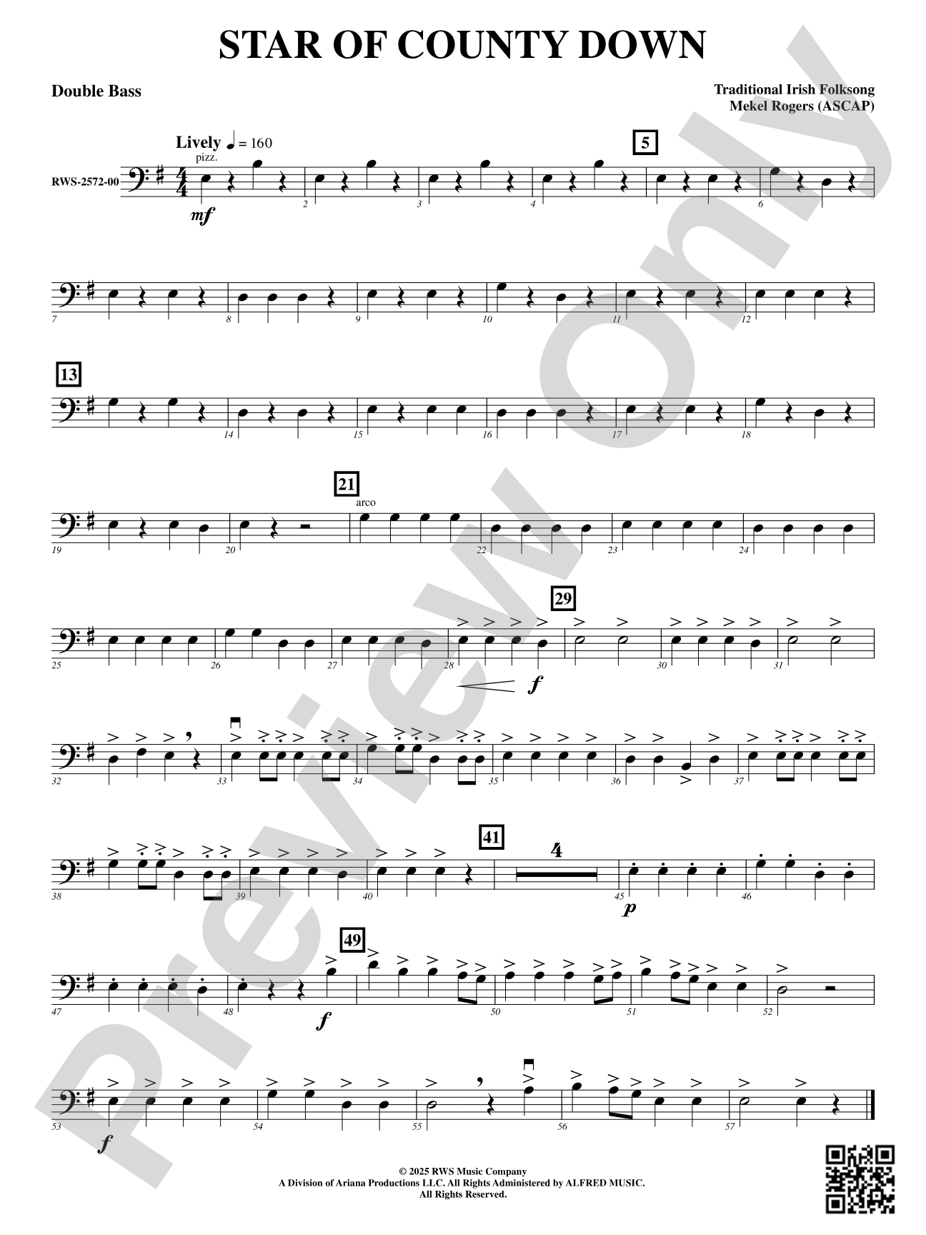 Star Of County Down: Double Bass