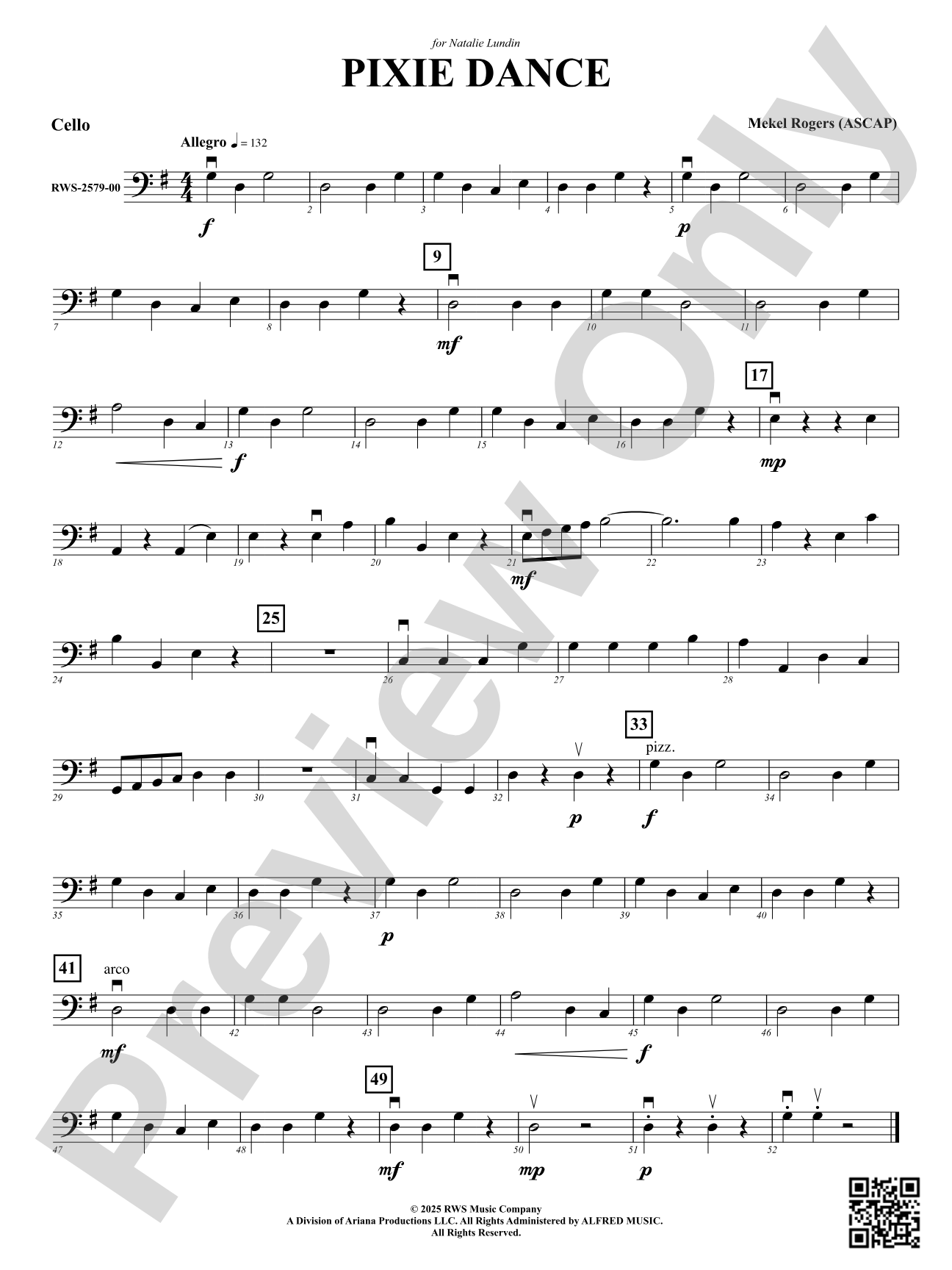 Pixie Dance: Cello