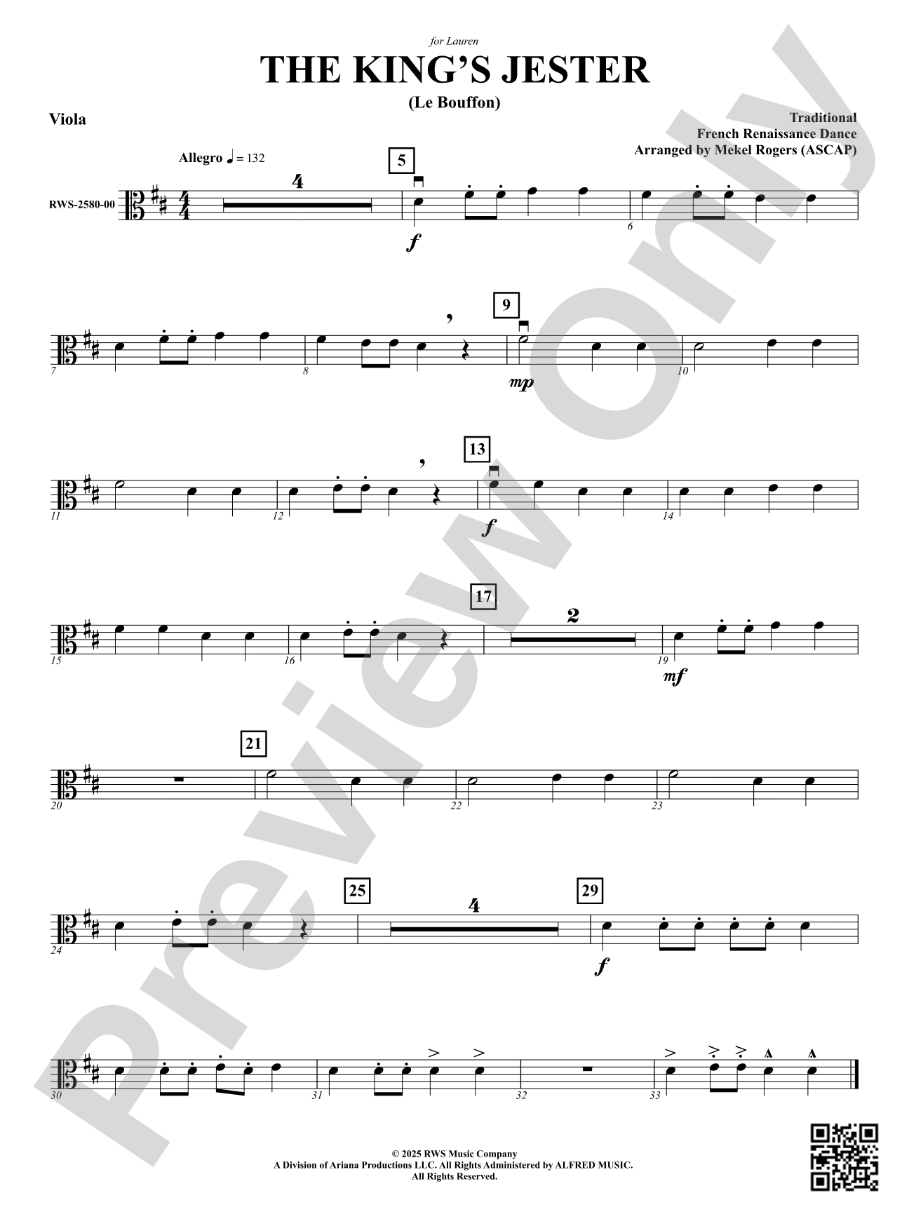 The King's Jester (Le Buffon): Viola