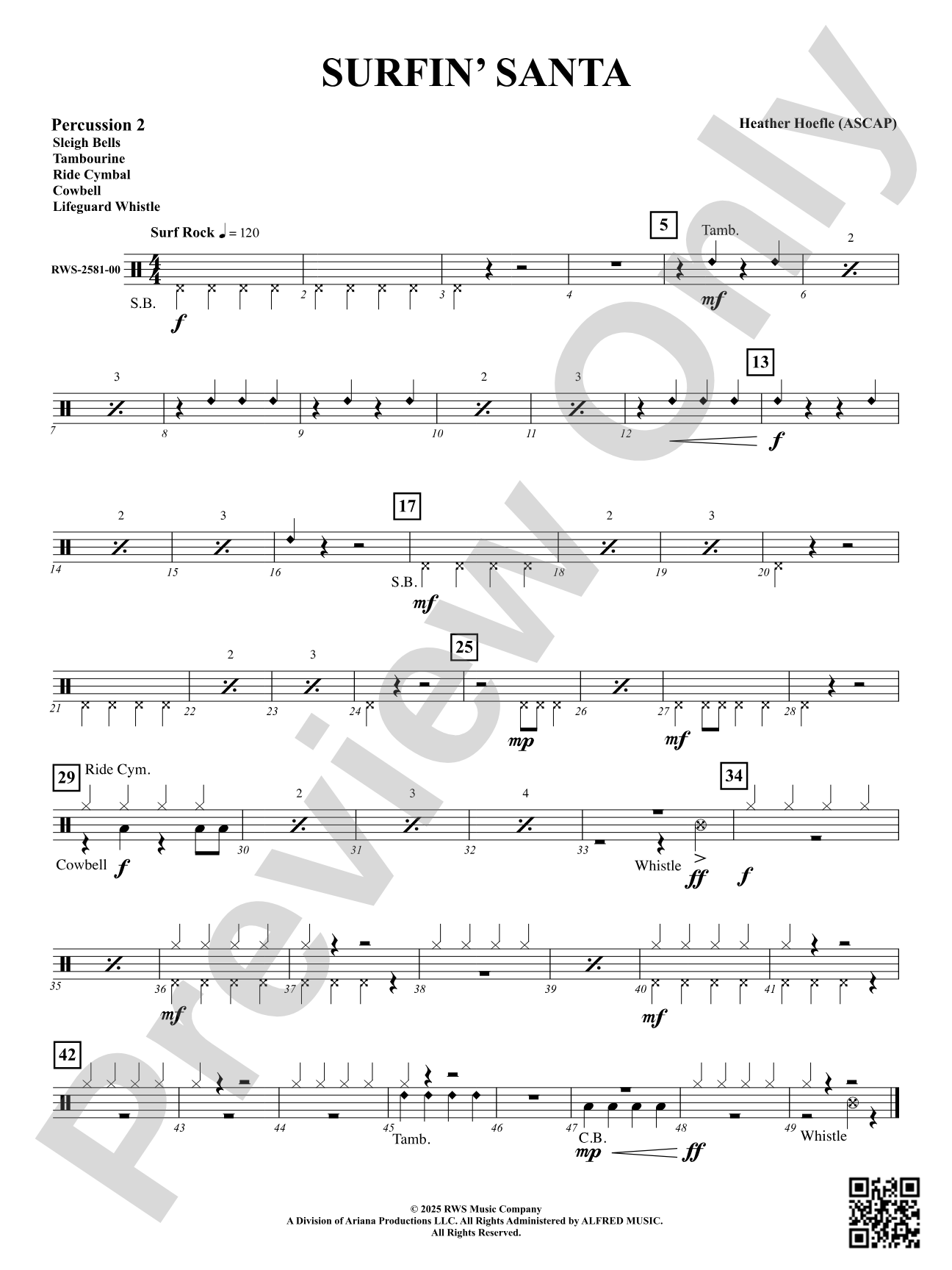 Surfin' Santa: 2nd Percussion