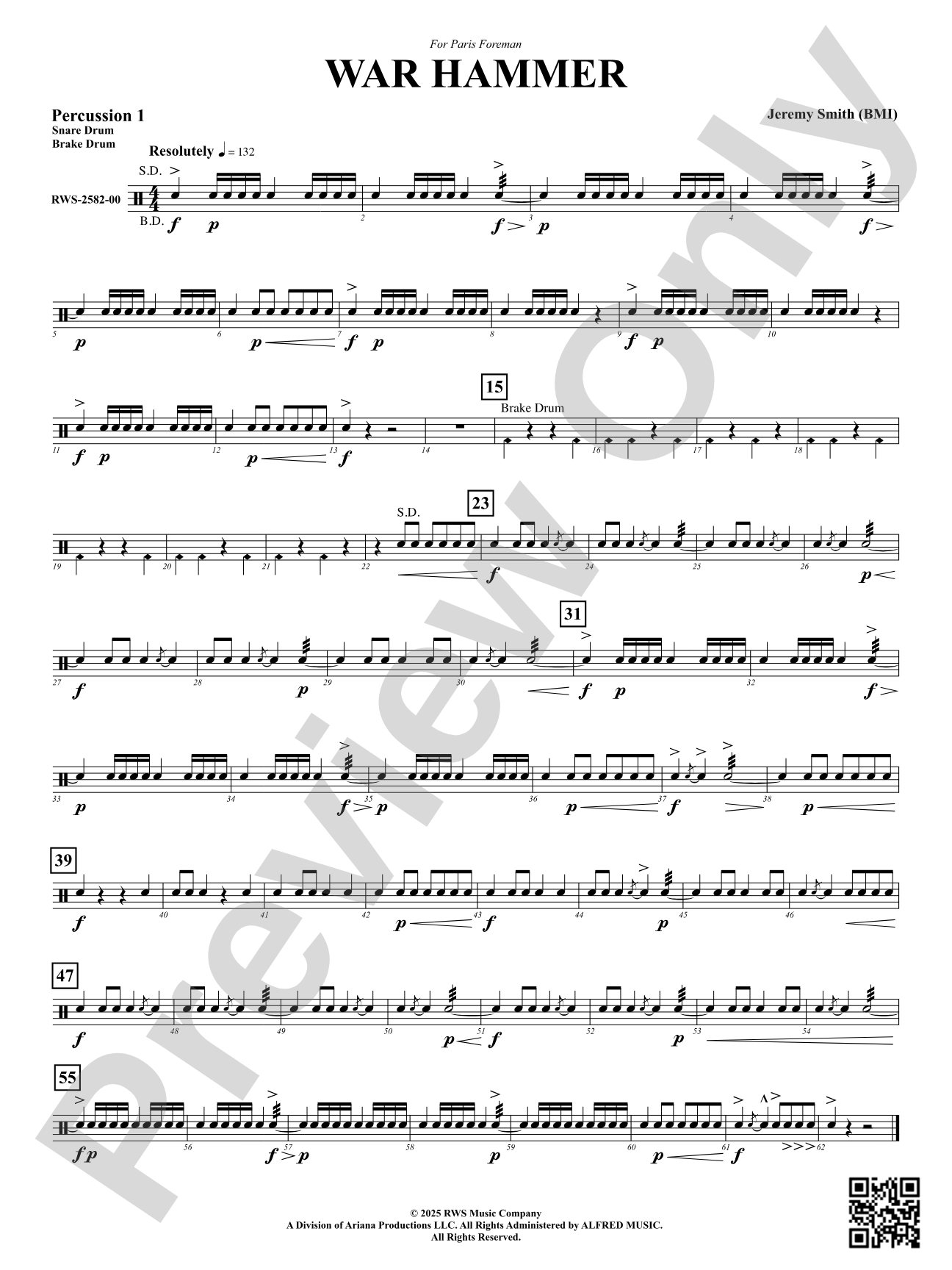 War Hammer: 1st Percussion