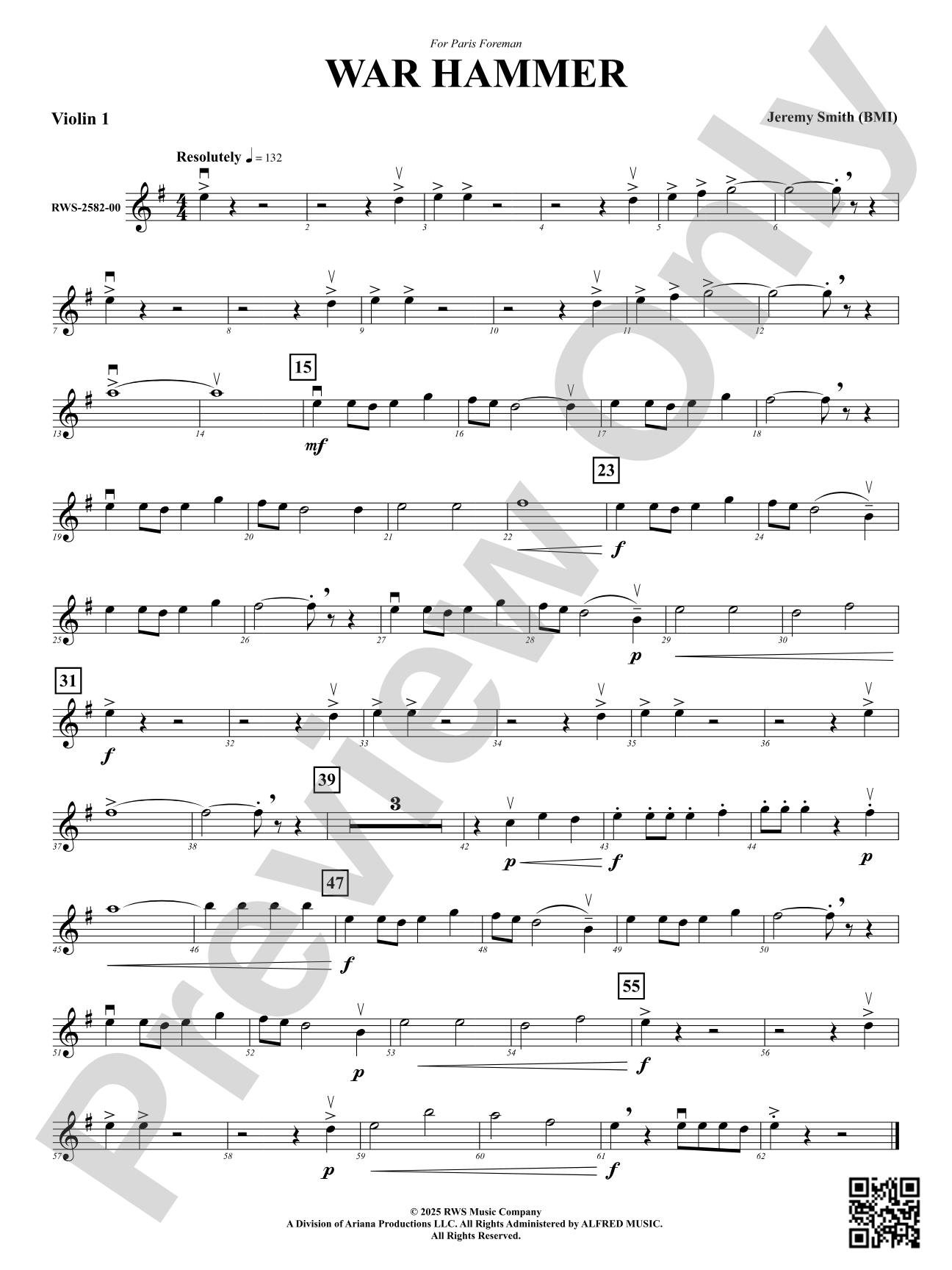 War Hammer: 1st Violin