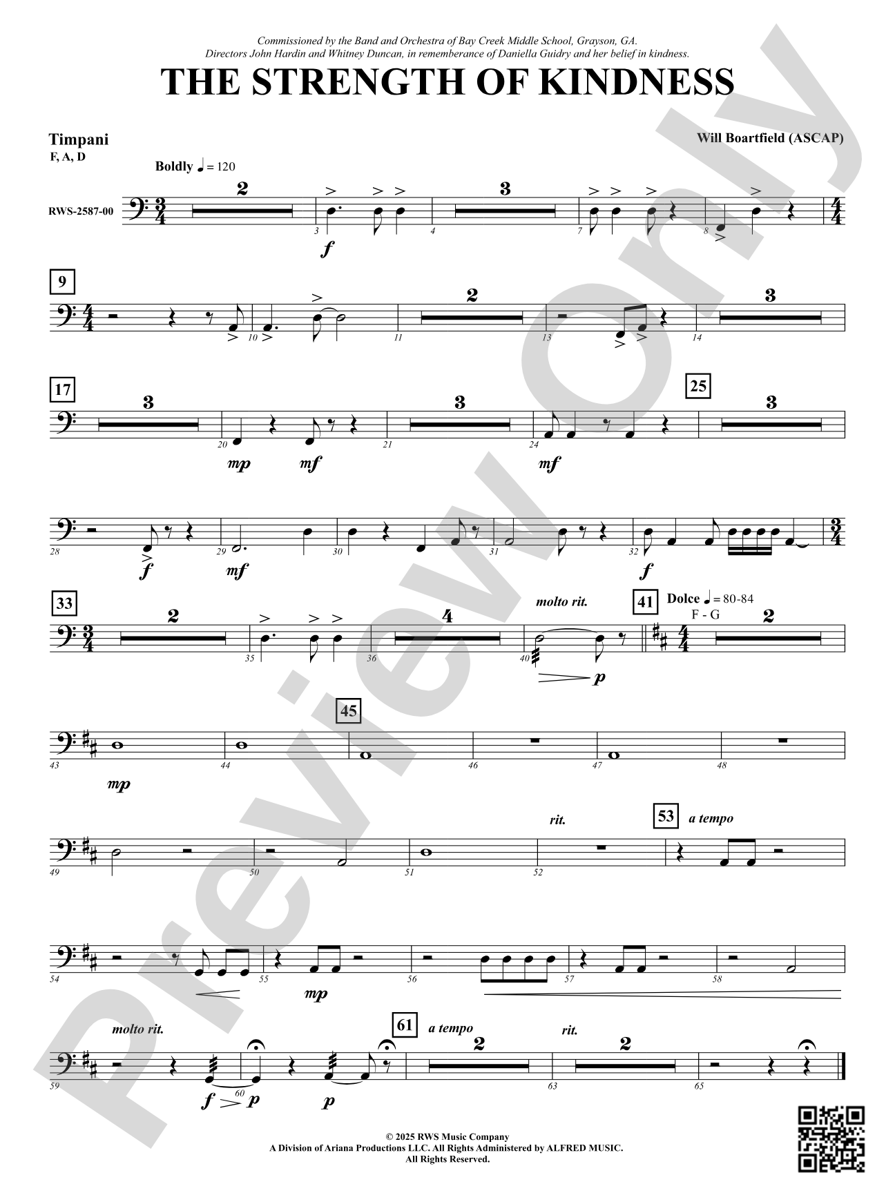 The Strength of Kindness: Timpani