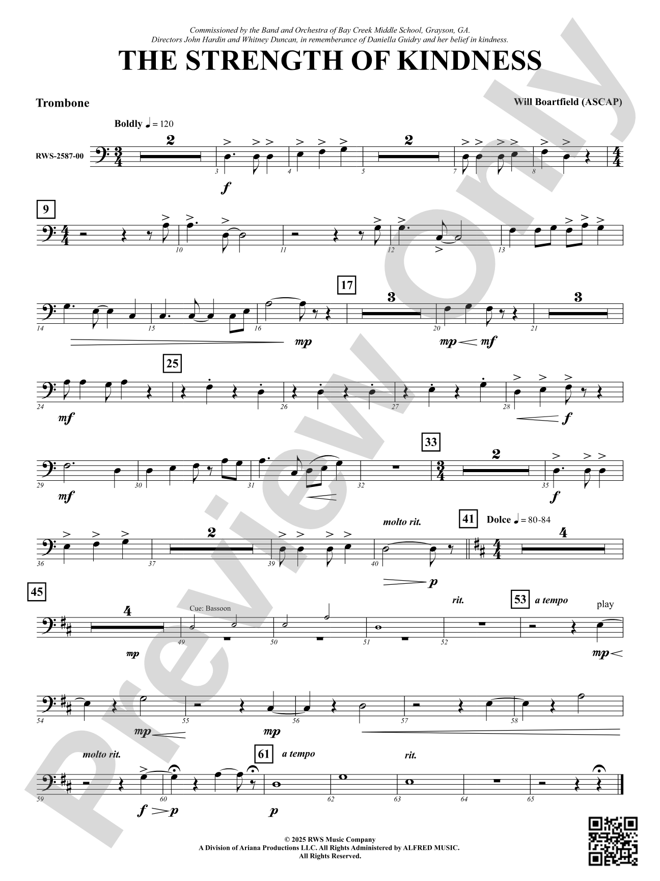 The Strength of Kindness: Trombone