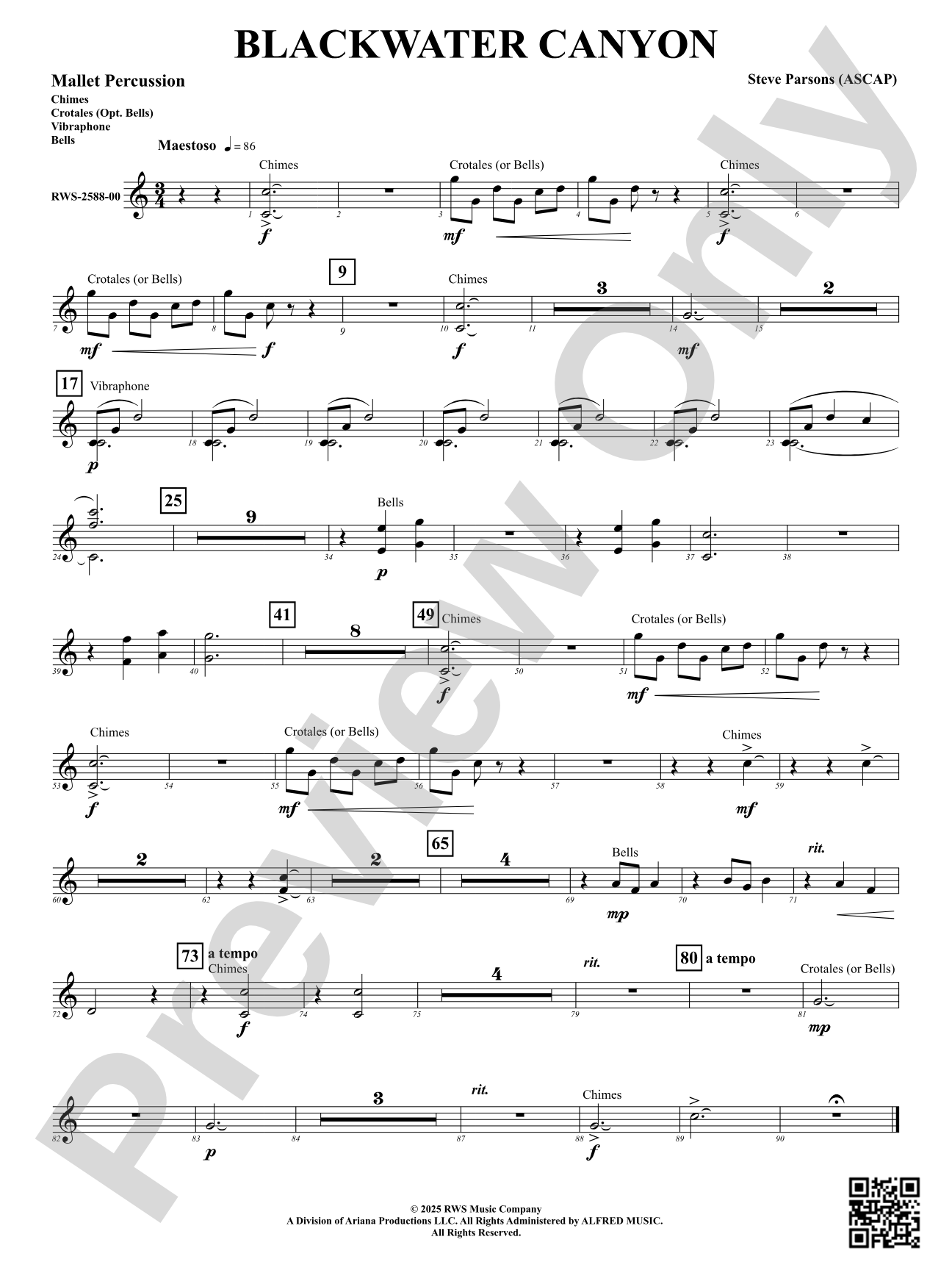 Blackwater Canyon: Mallet Percussion