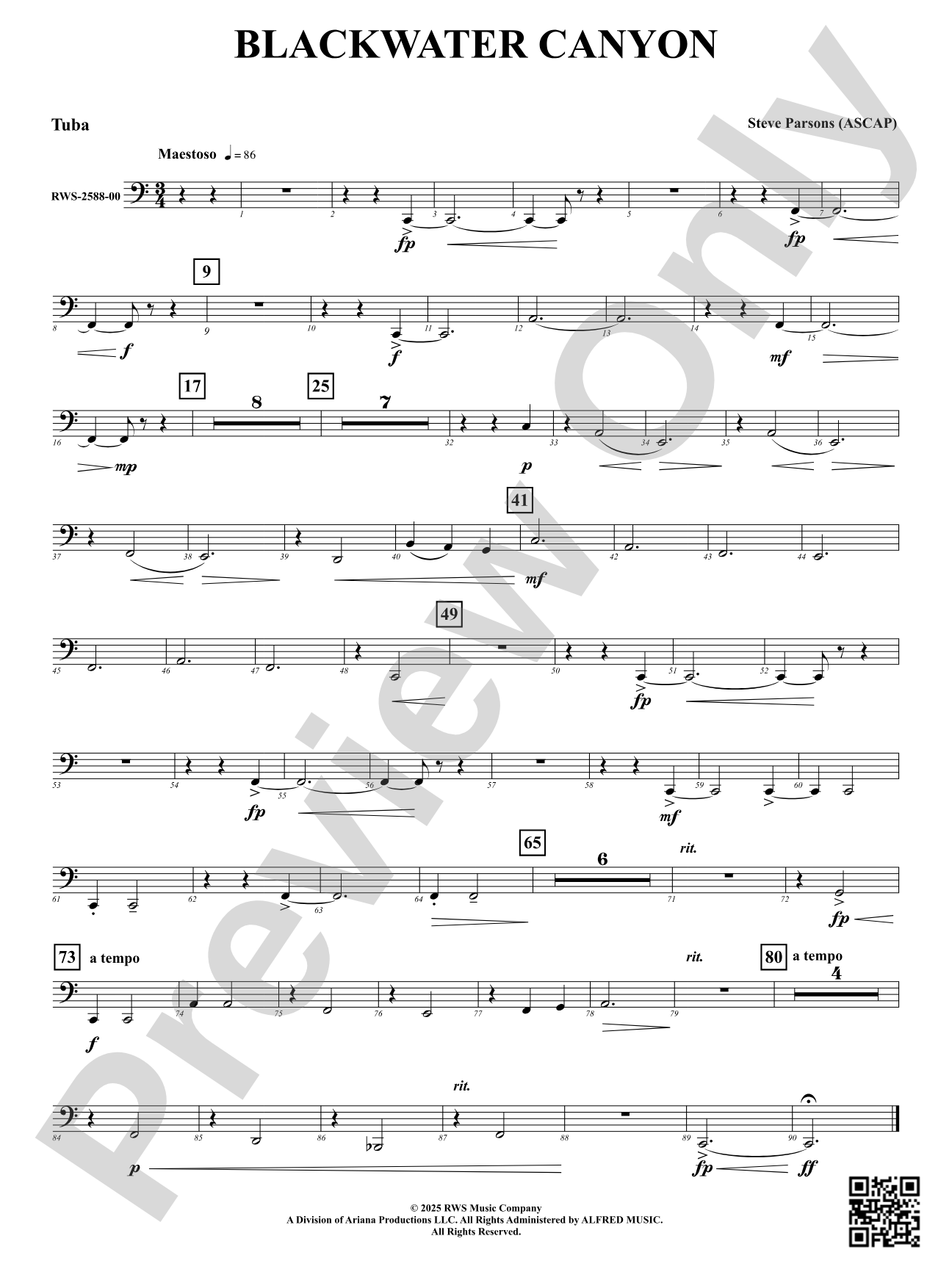 Blackwater Canyon: Tuba
