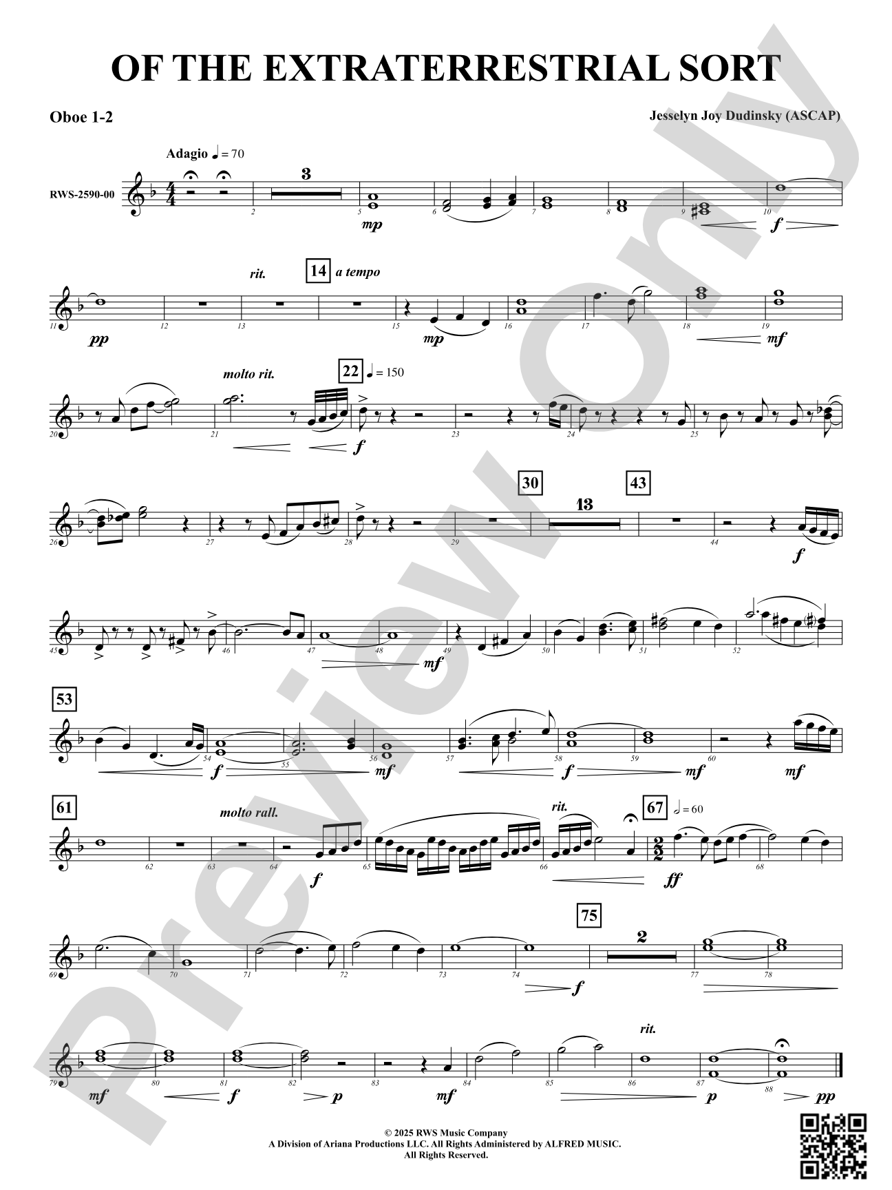 Of the Extraterrestrial Sort: 1st & 2nd Oboe