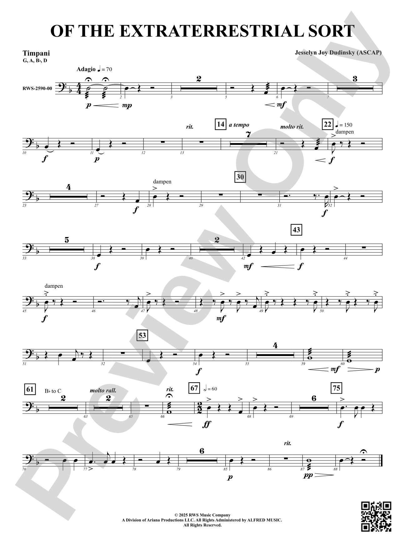 Of the Extraterrestrial Sort: Timpani