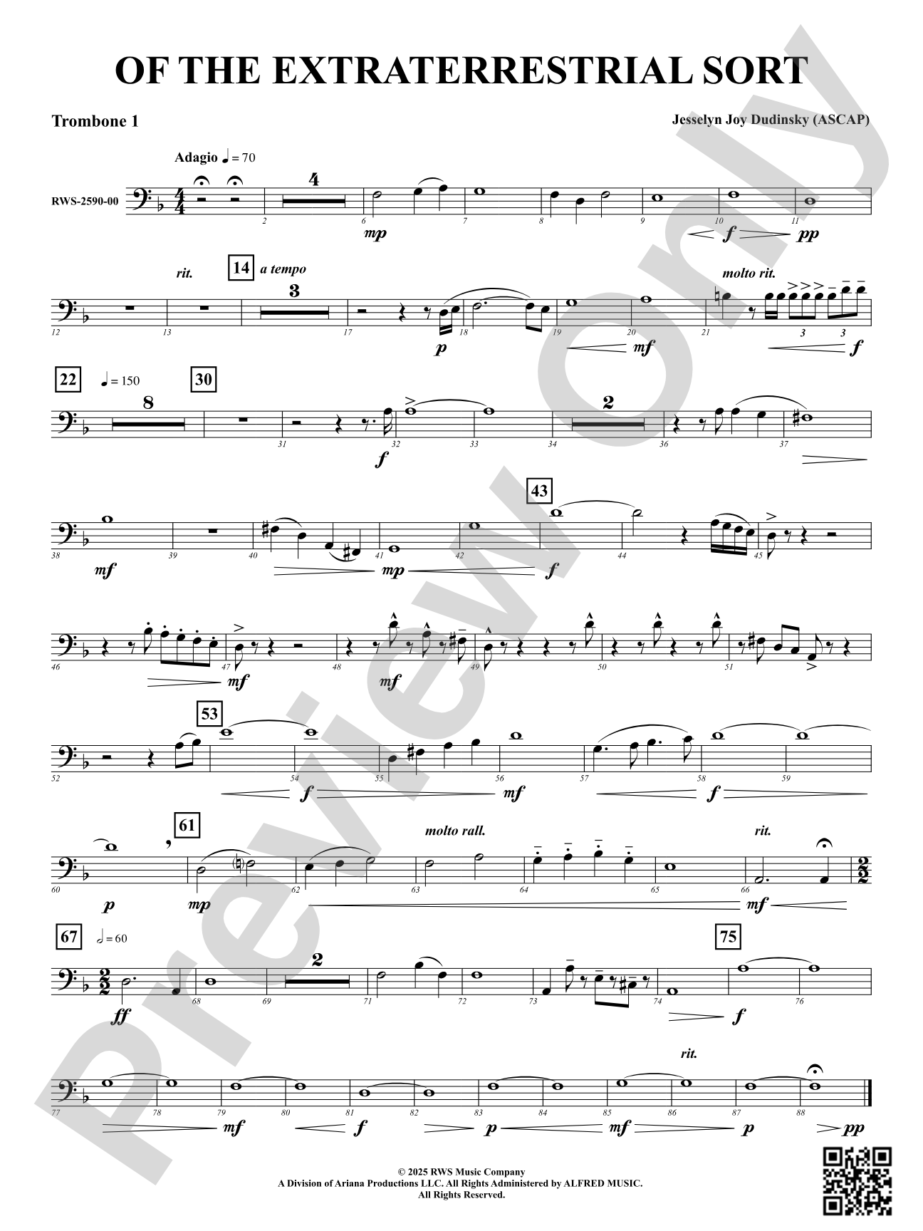 Of the Extraterrestrial Sort: 1st Trombone