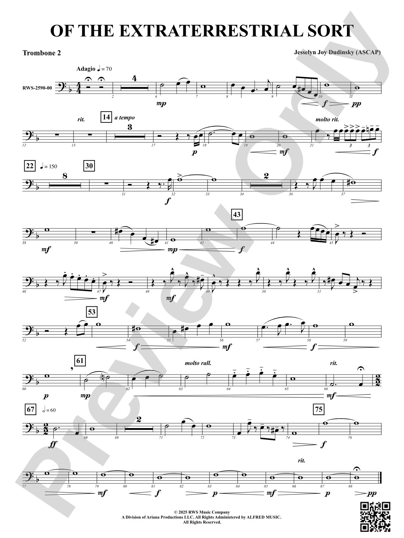 Of the Extraterrestrial Sort: 2nd Trombone