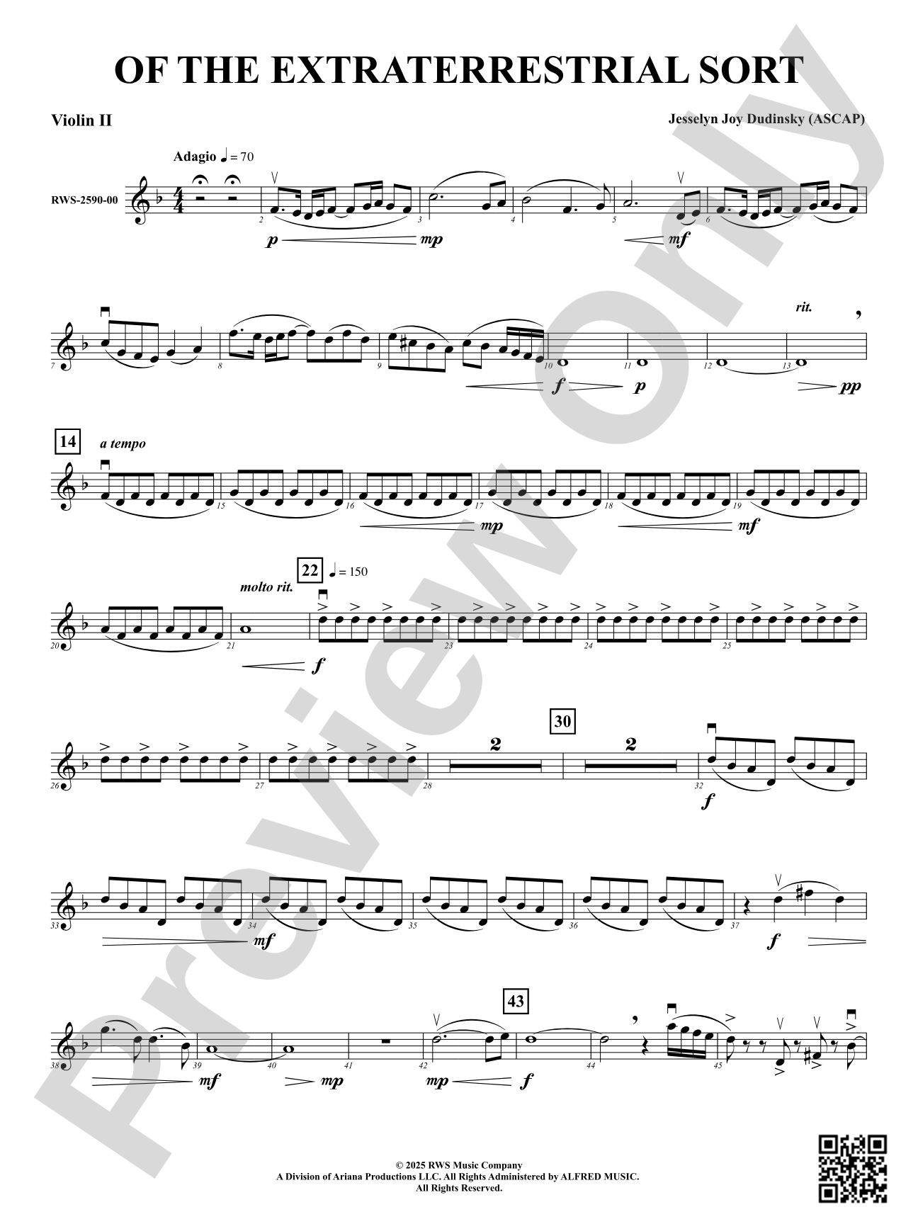 Of the Extraterrestrial Sort: 2nd Violin