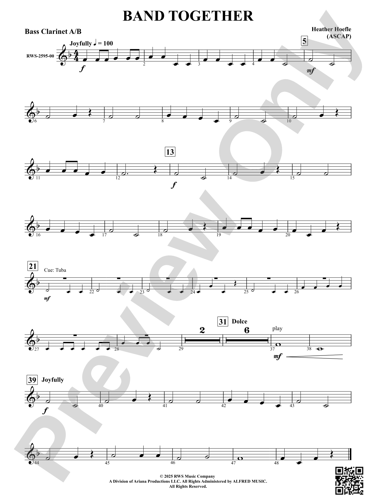 Band Together: Bass Clarinet A/B